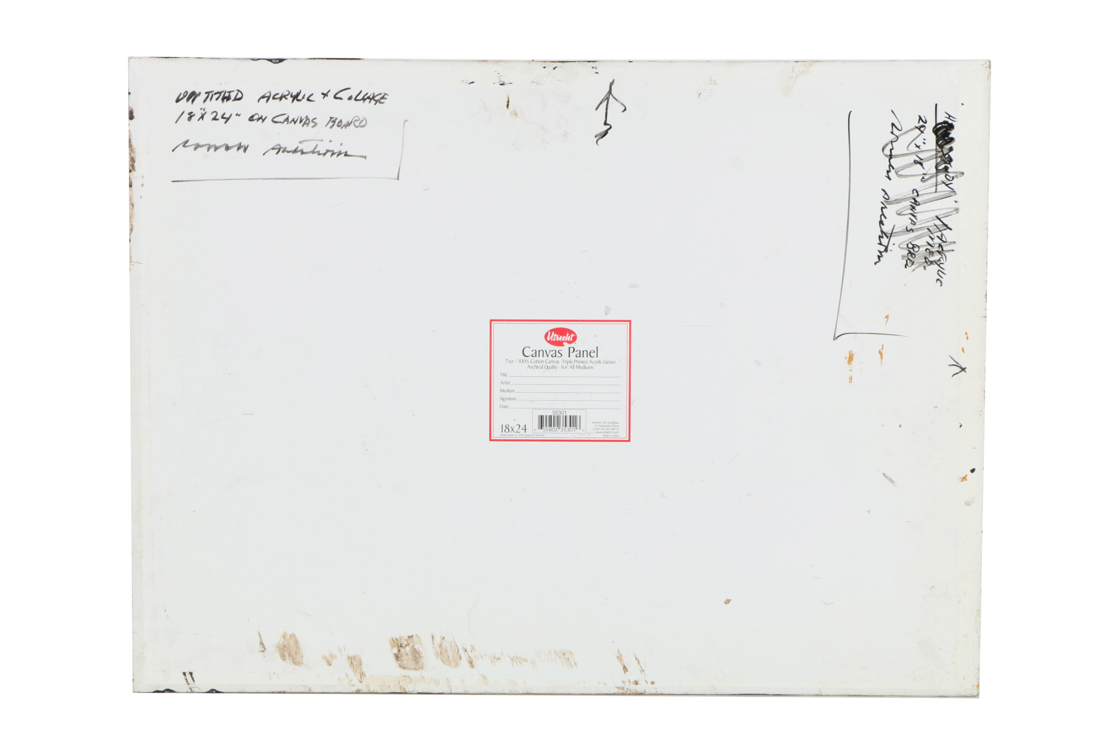 Assortment of Ronald Ahlström Abstract Compositions on Canvas Boards