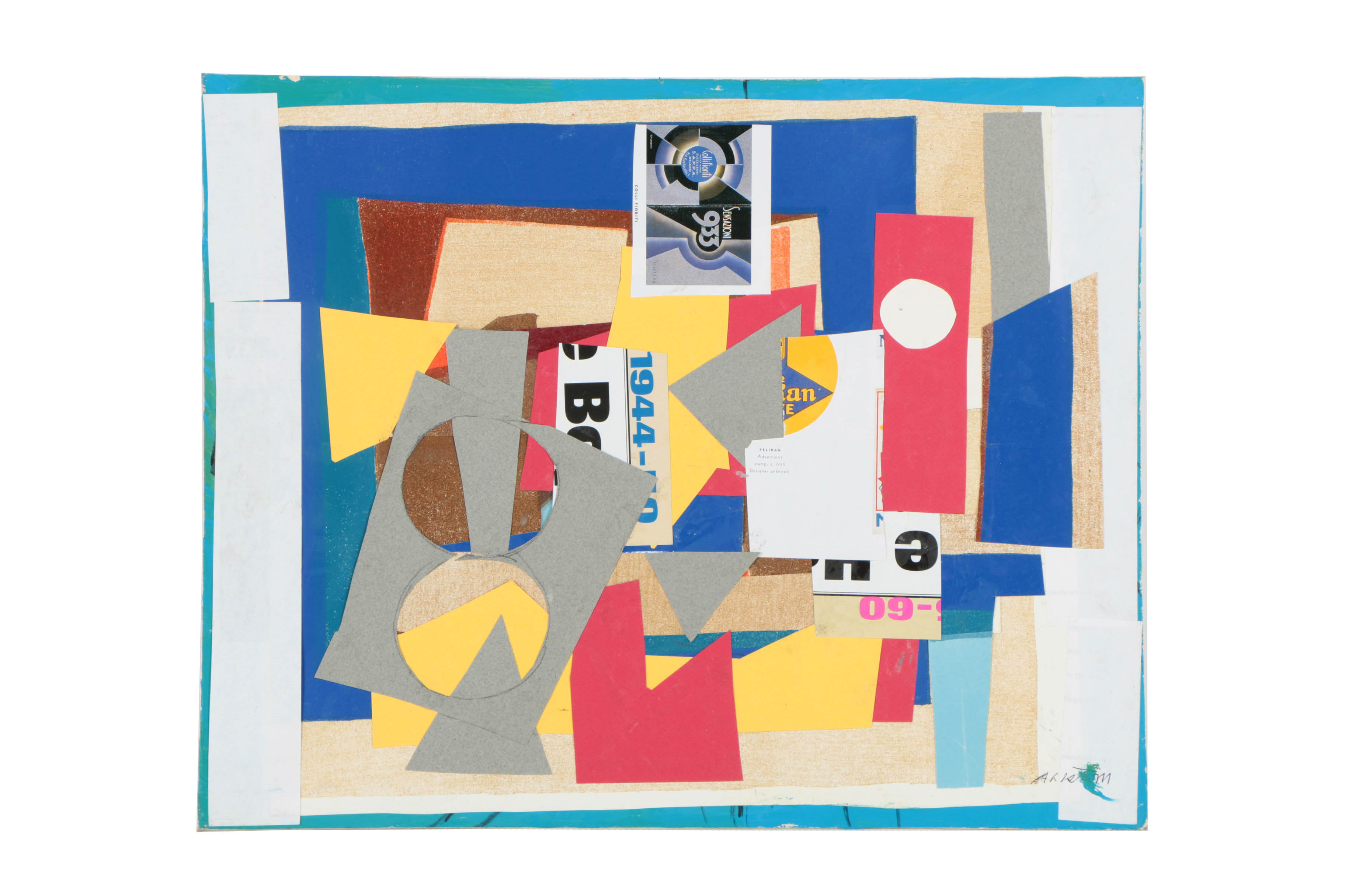 Assortment of Ronald Ahlström Abstract Compositions on Canvas Boards