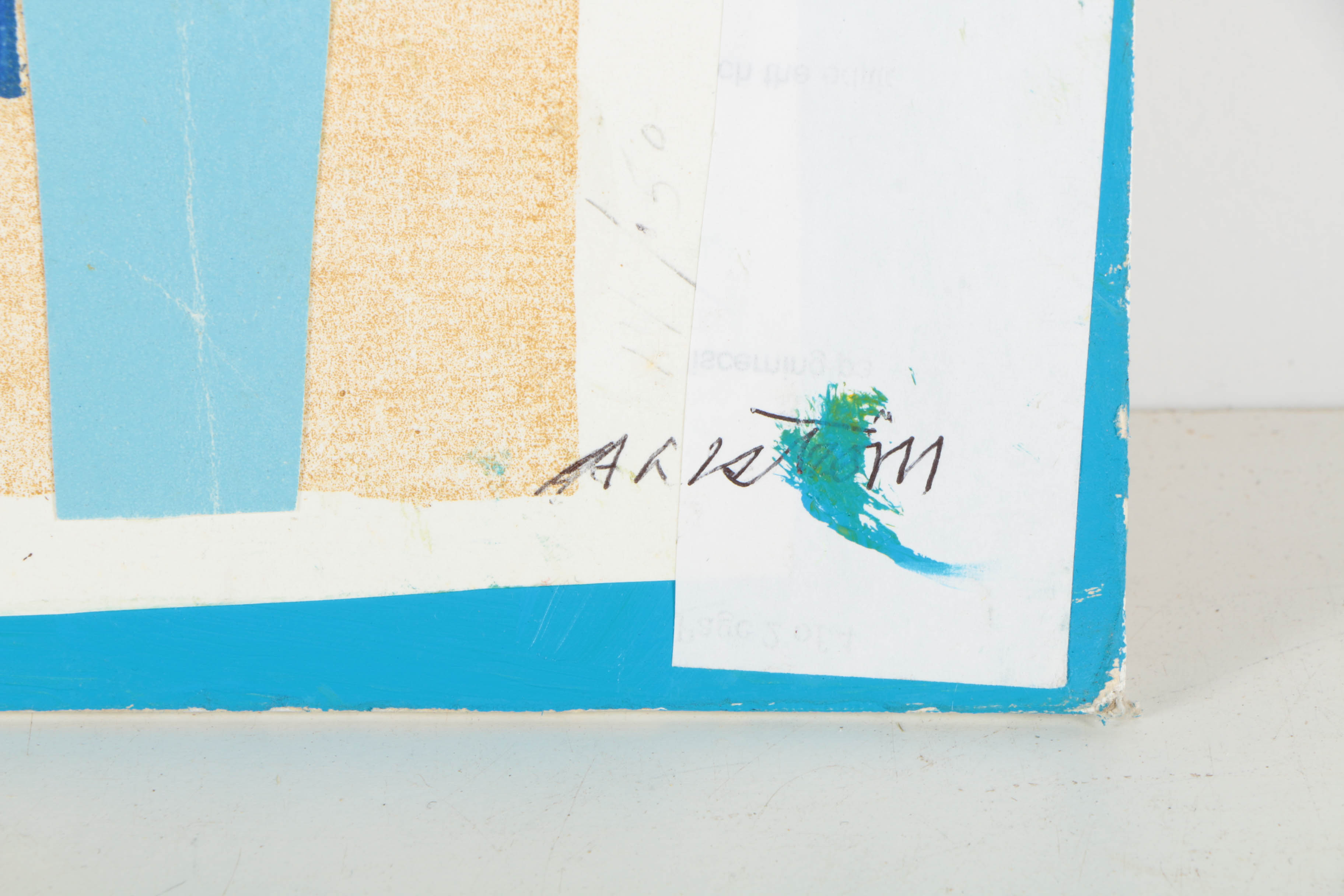 Assortment of Ronald Ahlström Abstract Compositions on Canvas Boards