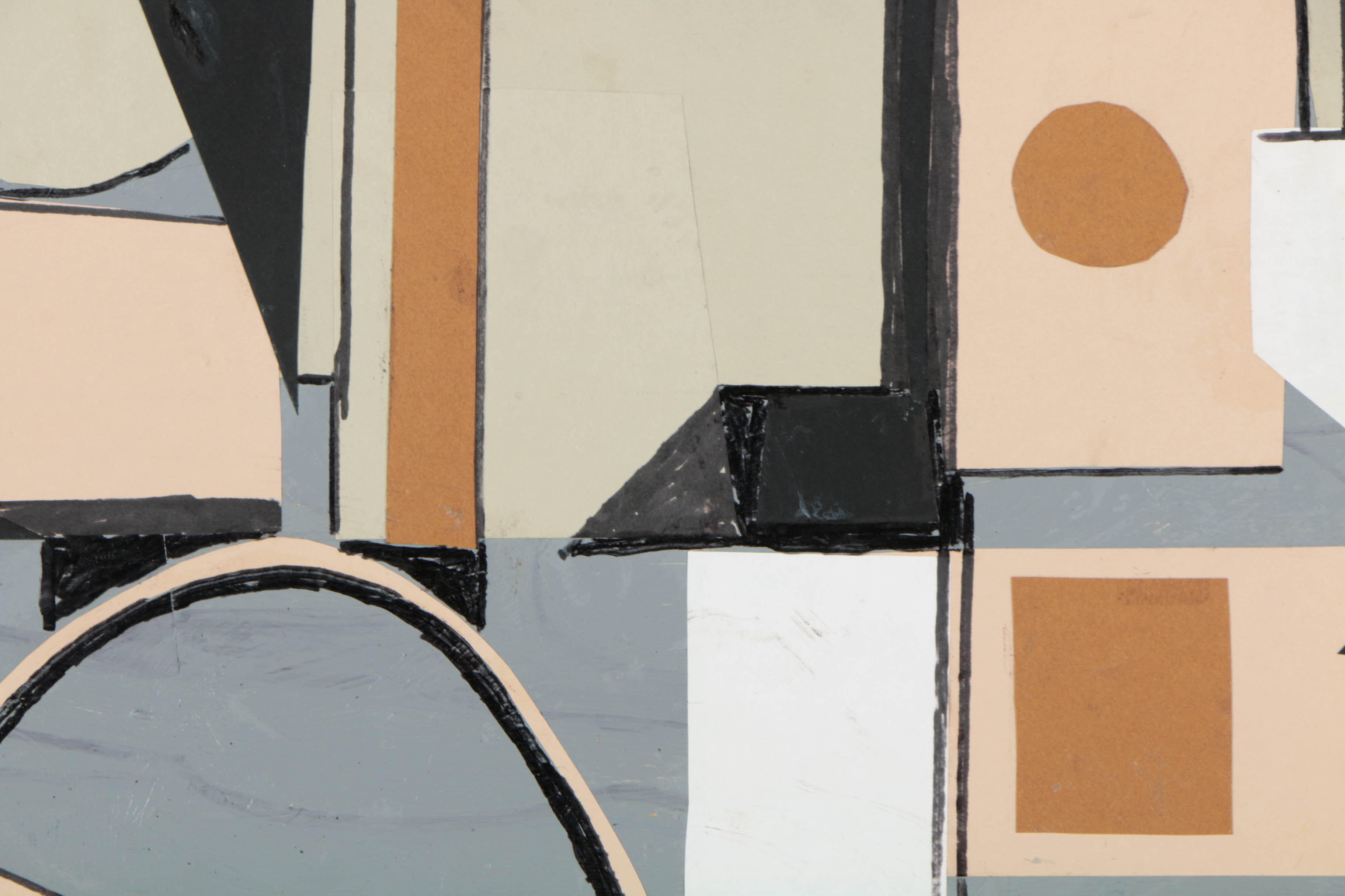 Pair of Ronald Ahlström Mixed Media Collage on Board