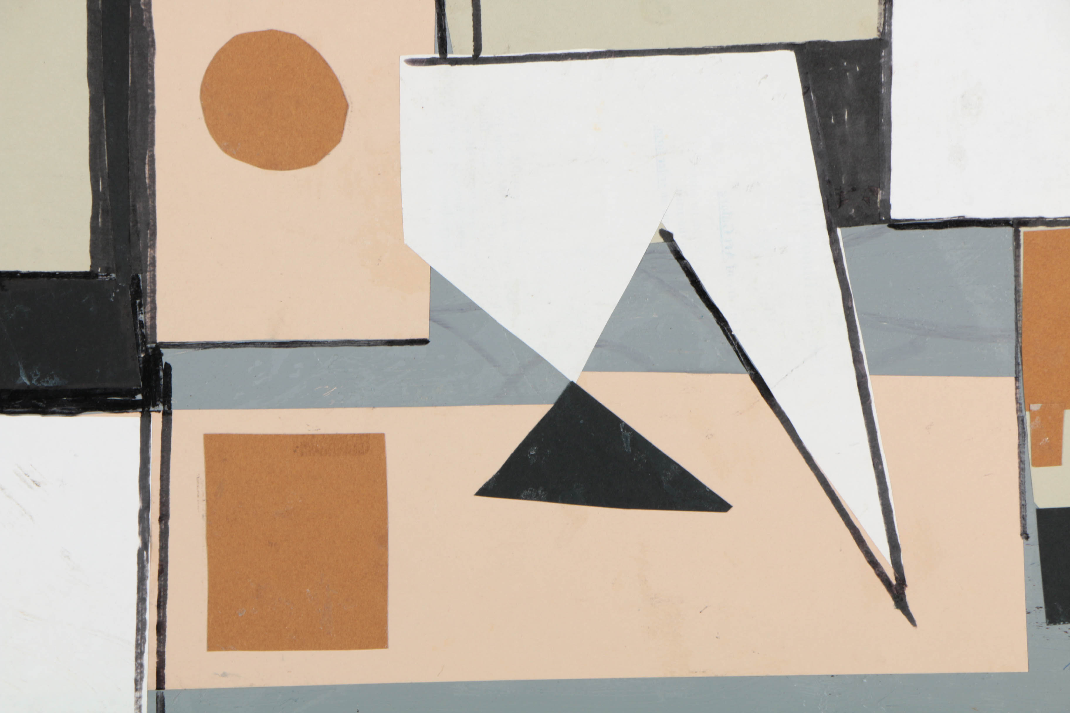 Pair of Ronald Ahlström Mixed Media Collage on Board