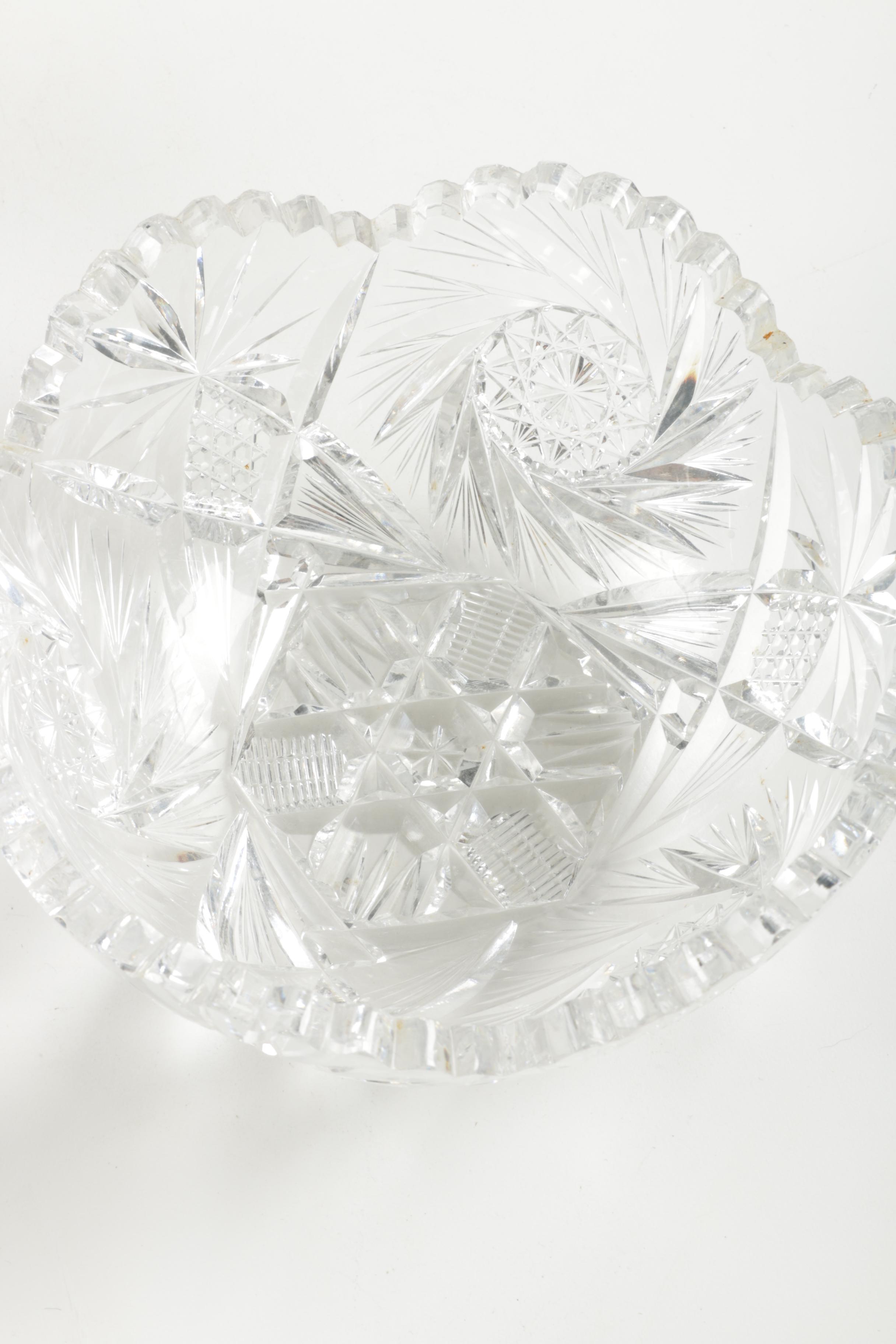 American Brilliant Cut Glass Bowls