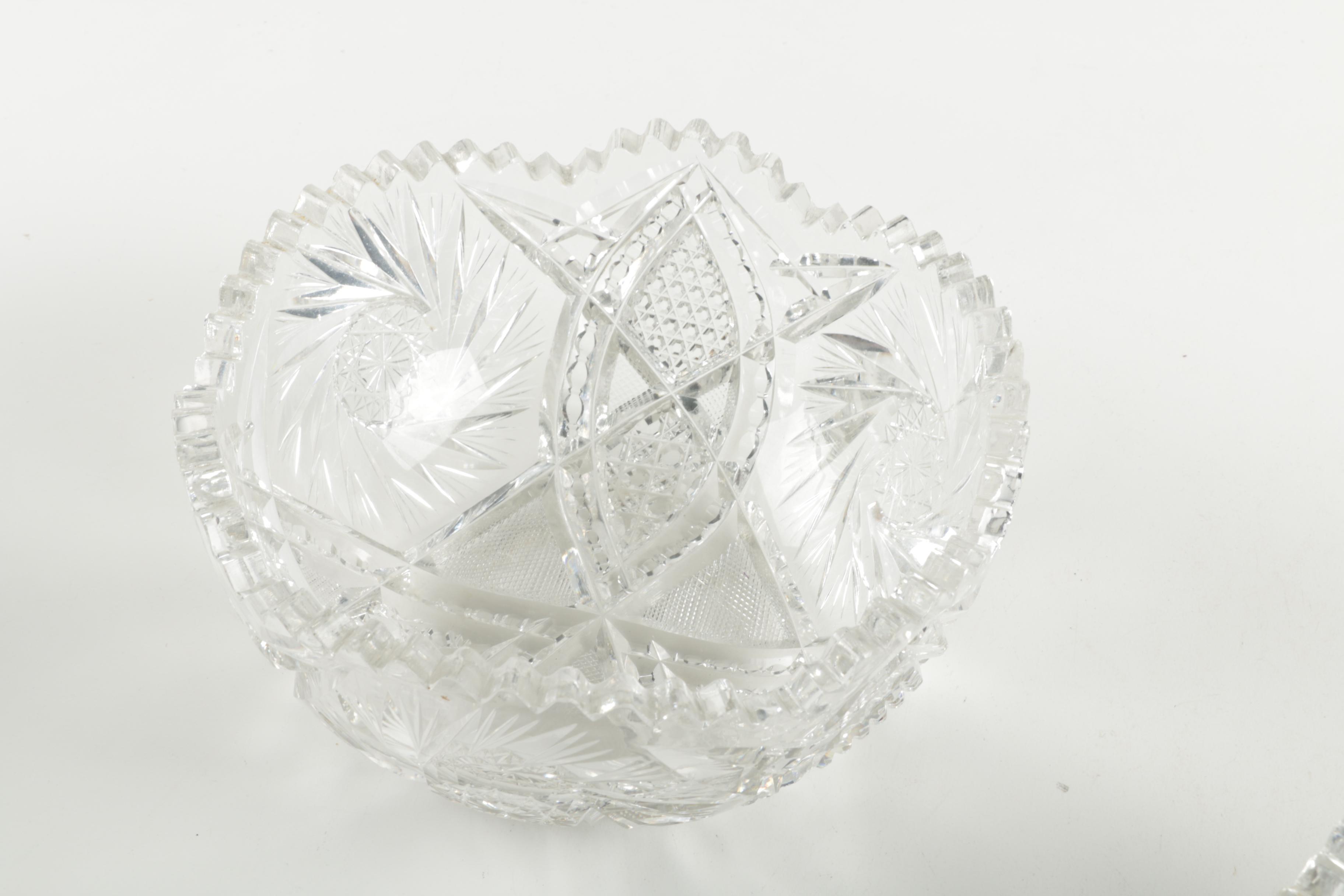 American Brilliant Cut Glass Bowls