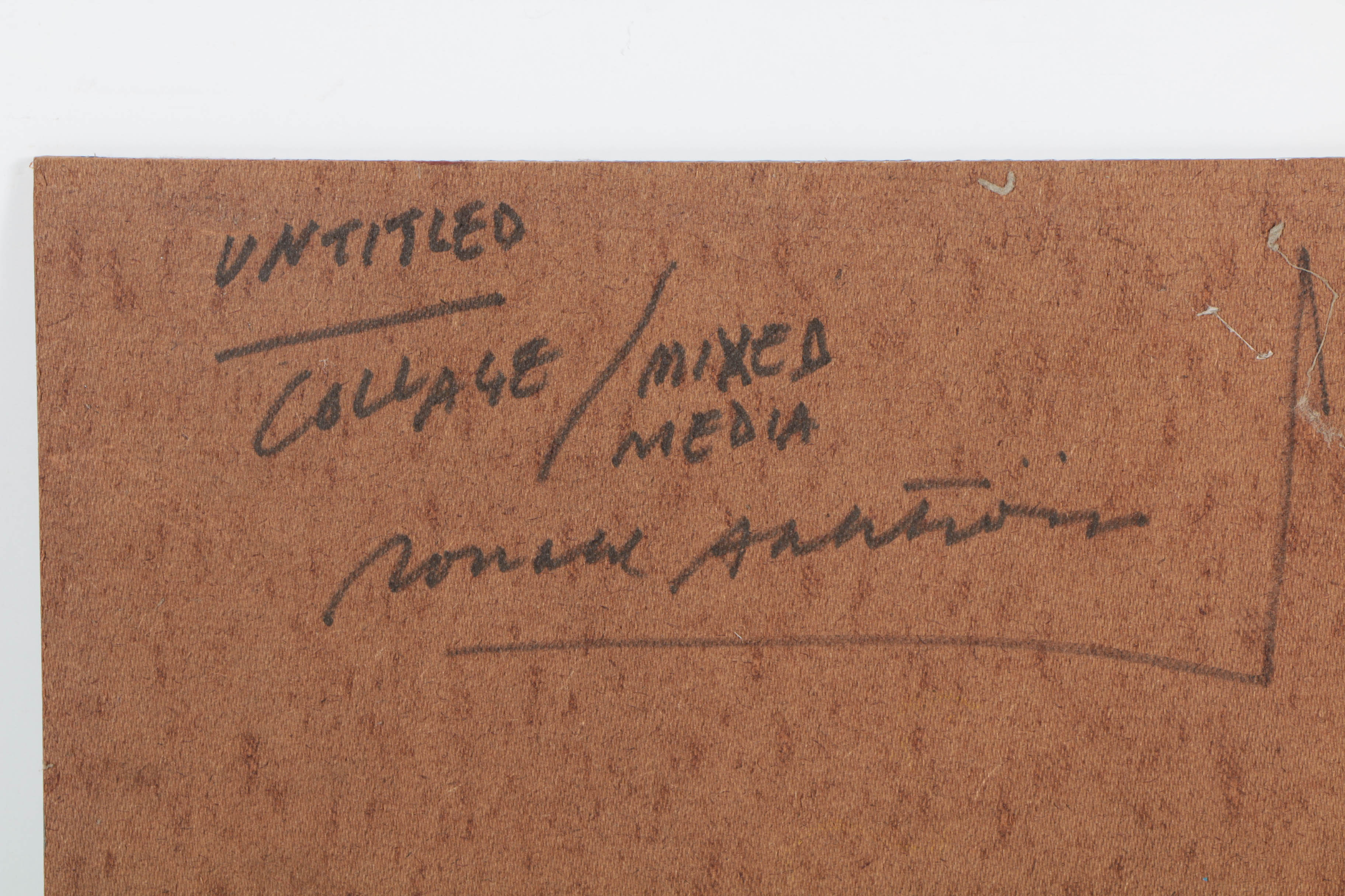 Pair of Ronald Ahlström Mixed Media Collage on Board