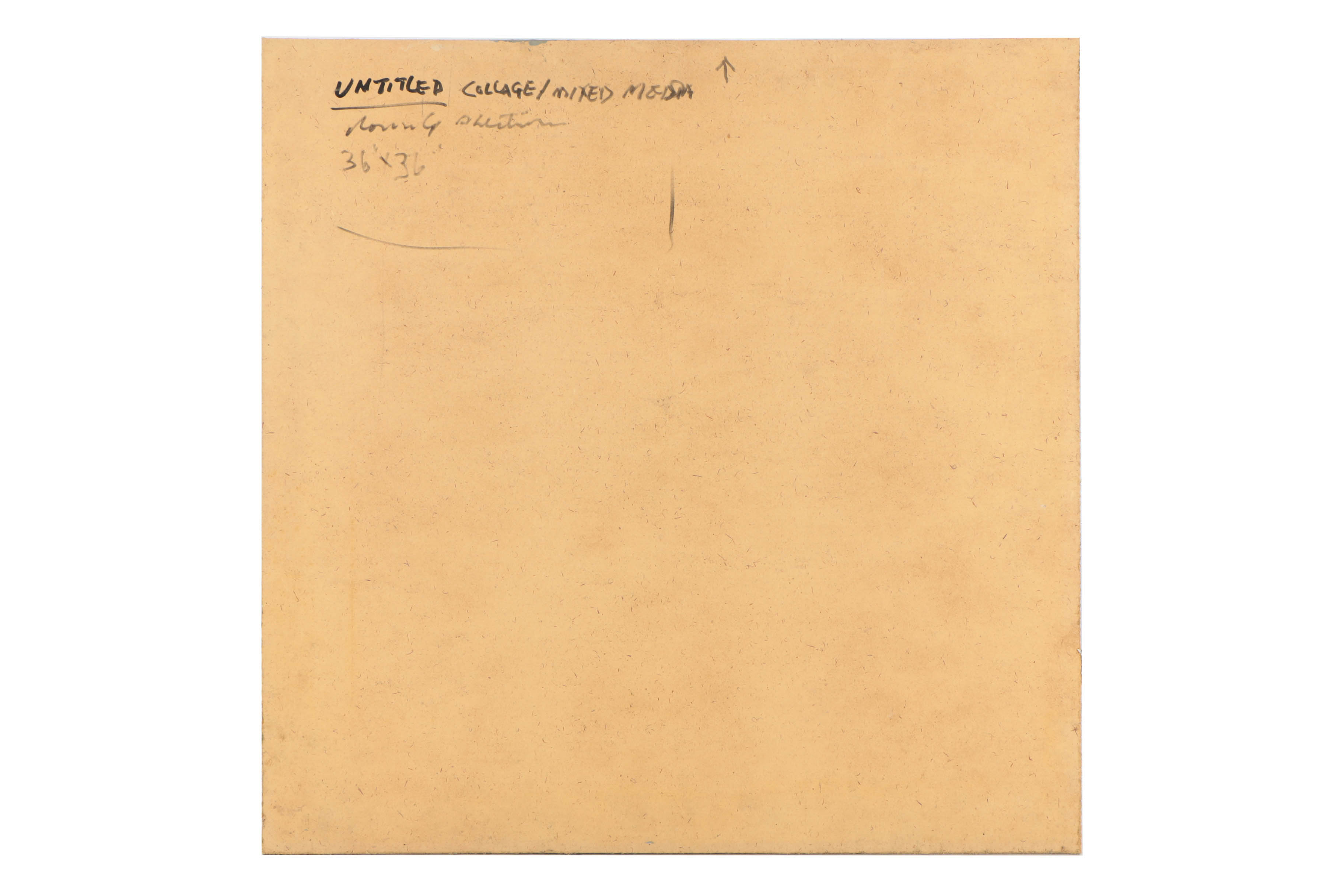 Ronald Ahlström Mixed Media Collage on Board "Untitled"