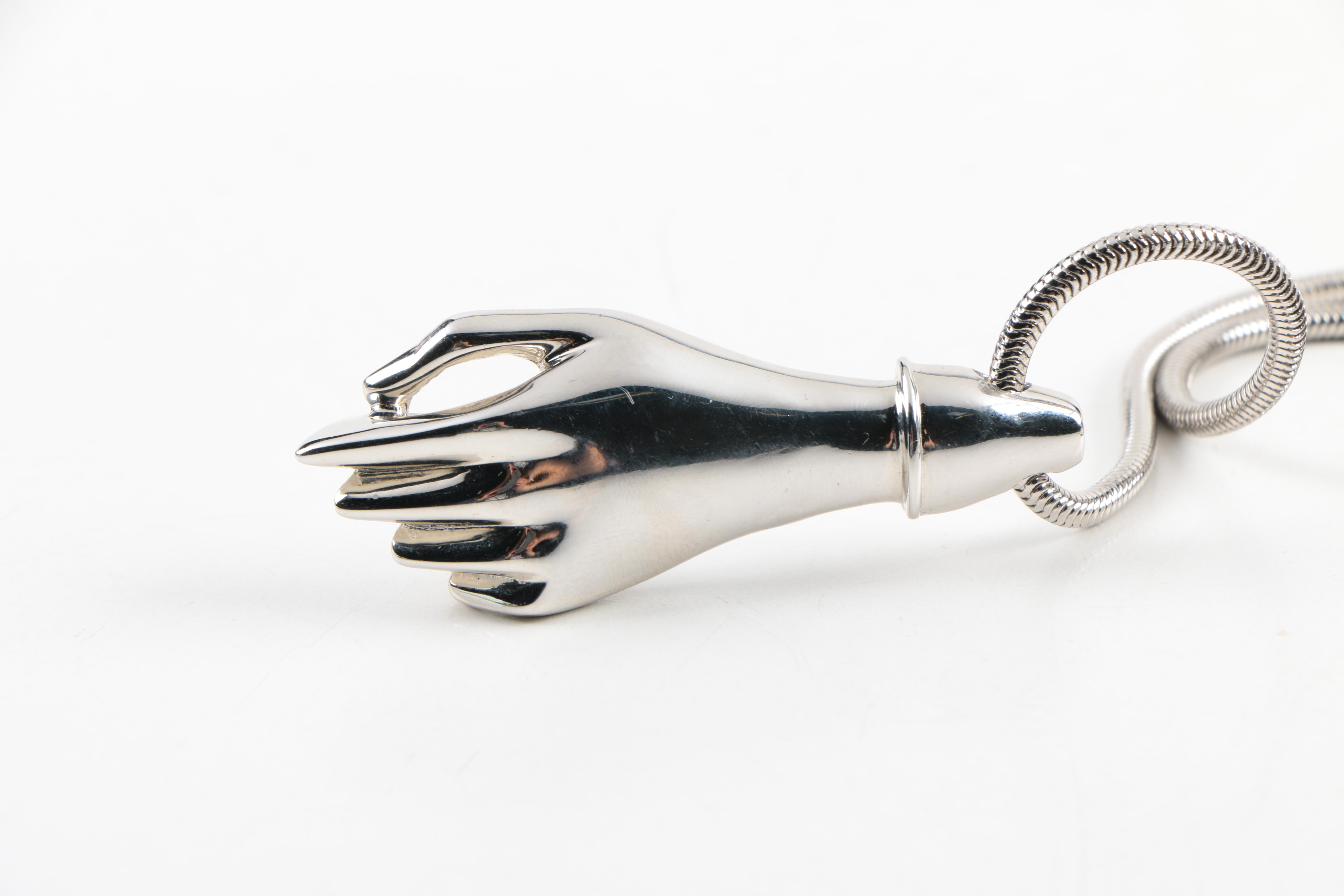 Vintage Vendome Figa Hand Necklace and Bijoux Casico Bracelet