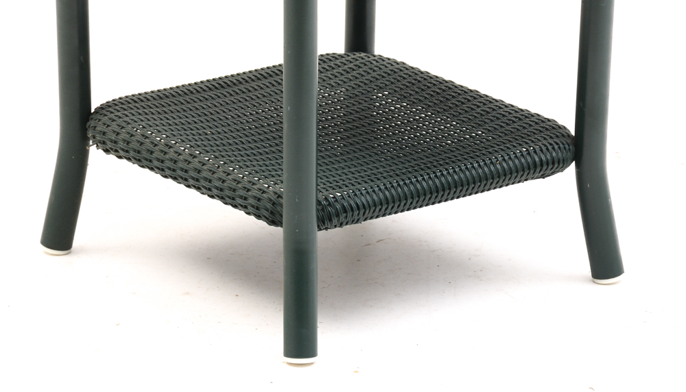 Set of Green Wicker Furniture