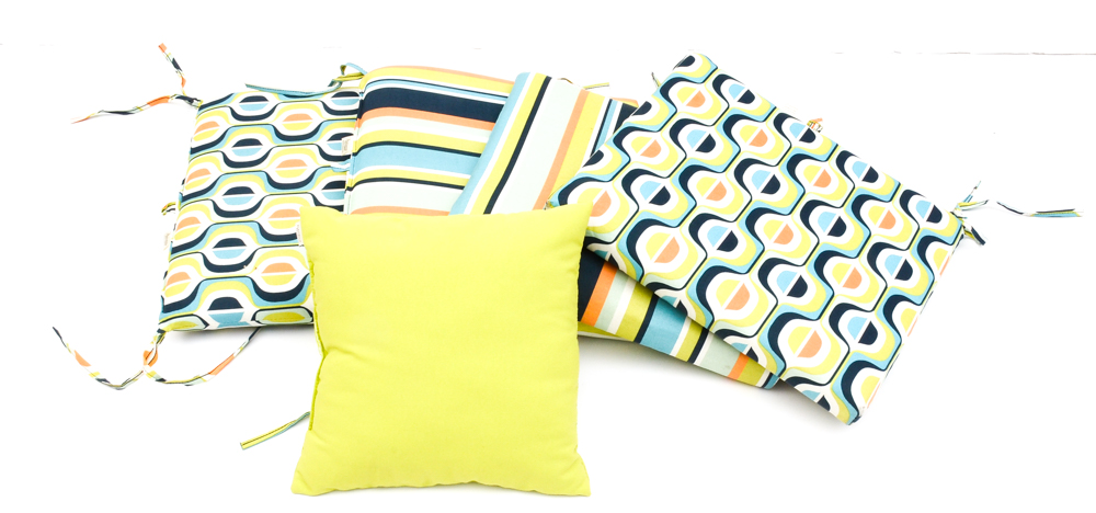 Set of Green Wicker Furniture