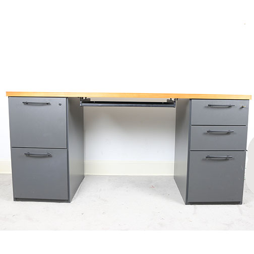 National "WaveWorks" Laminate Desk