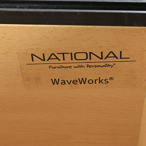 National "WaveWorks" Laminate Desk