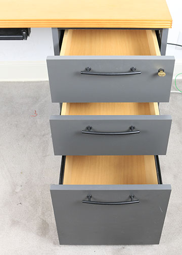 National "WaveWorks" Laminate Desk