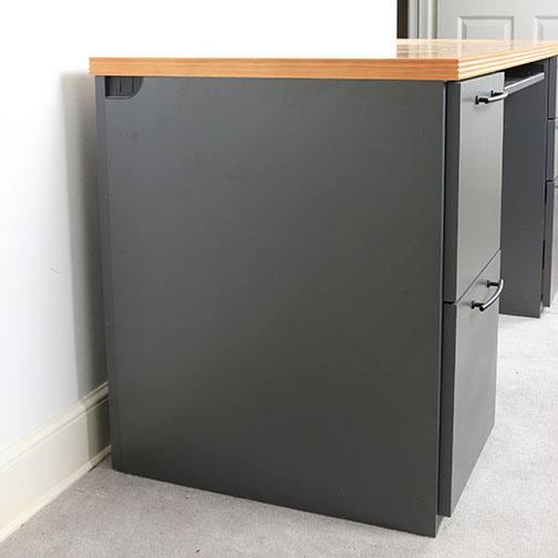 National "WaveWorks" Laminate Desk