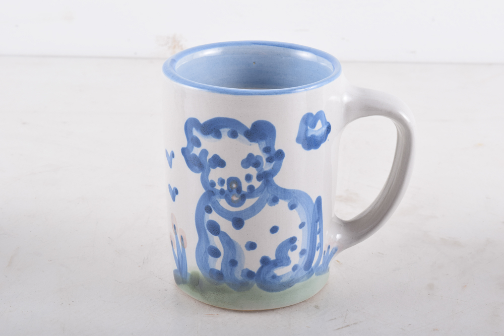Collection of M.A. Hadley Pottery and Louisville Stoneware Mugs