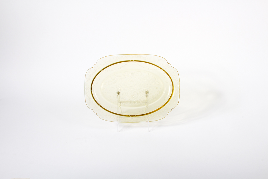 Amber Federal Glass Company "Madrid" Tableware