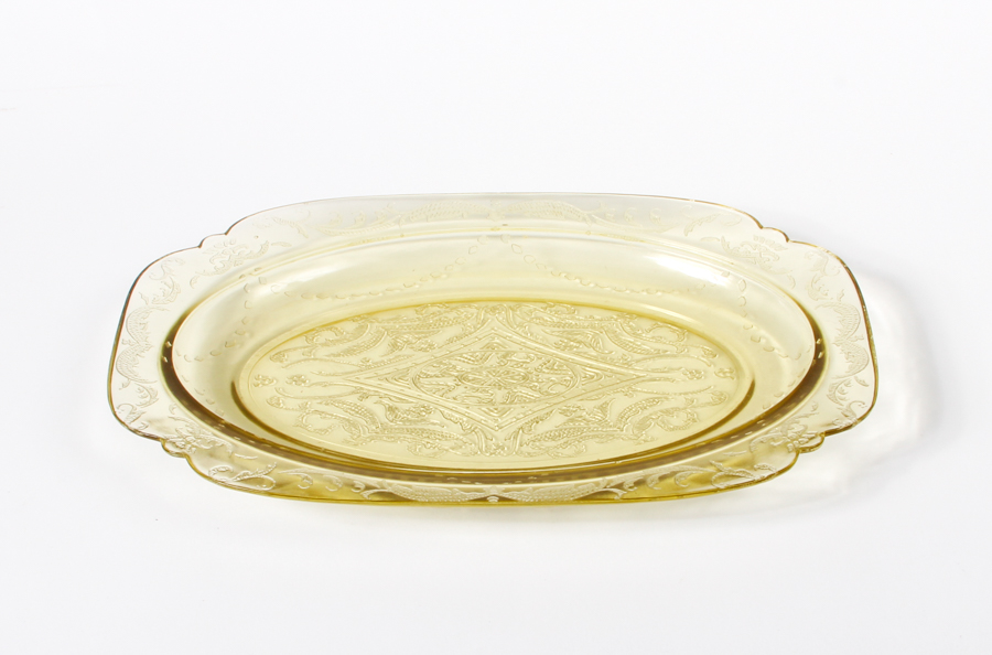 Amber Federal Glass Company "Madrid" Tableware