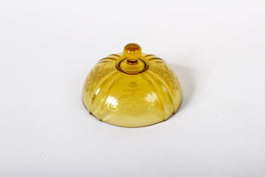 Amber Federal Glass Company "Madrid" Tableware