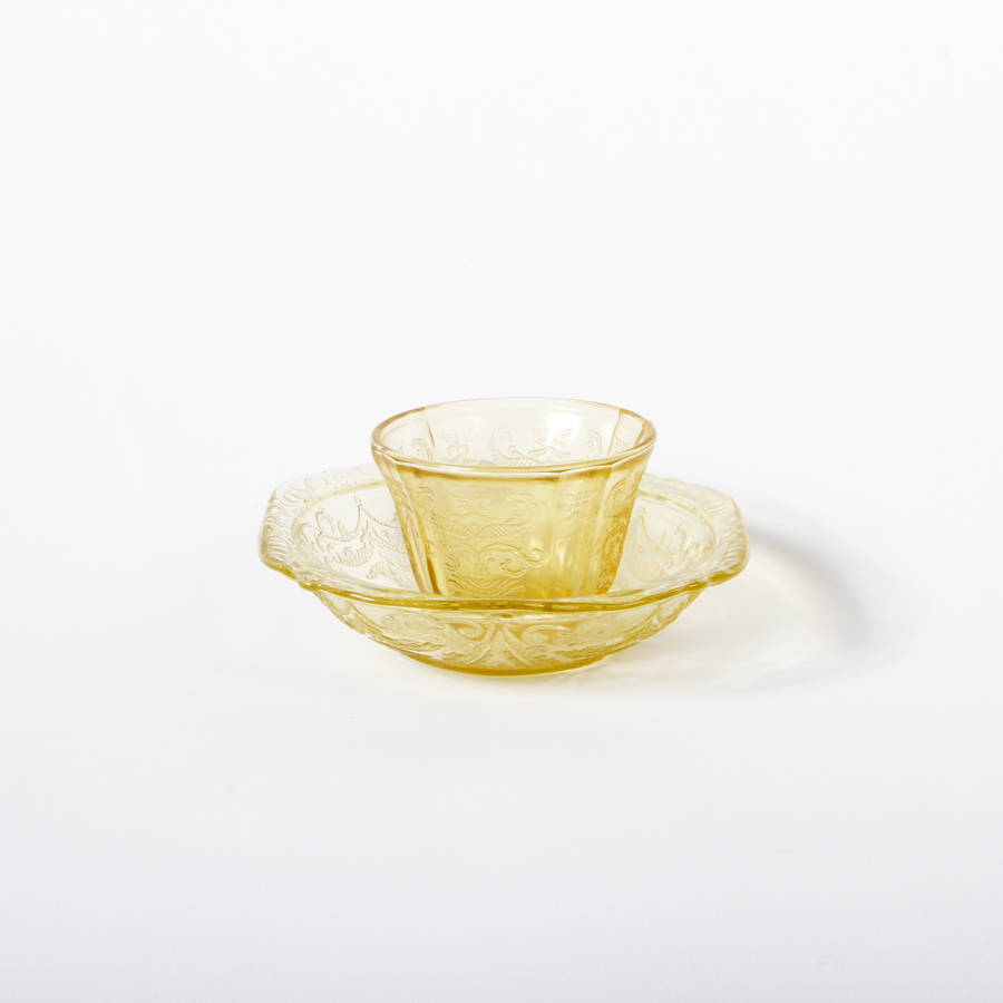 Collection of Federal Glass "Madrid Amber" Tableware