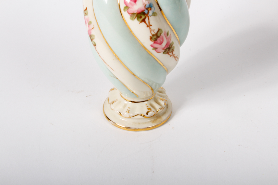 Pair of Vintage Kaolena Pottery Lidded Bottles