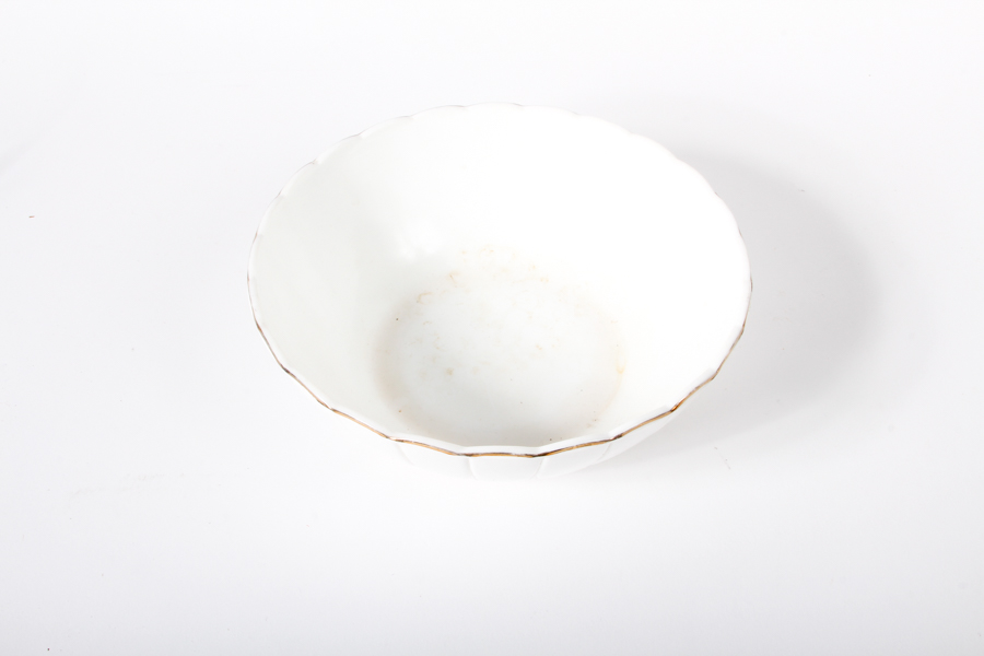 White Glass Tea and Serving Assortment