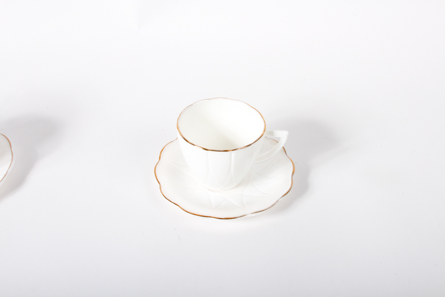 White Glass Tea and Serving Assortment