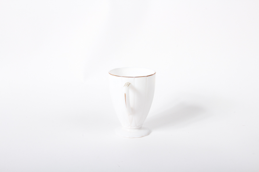 White Glass Tea and Serving Assortment