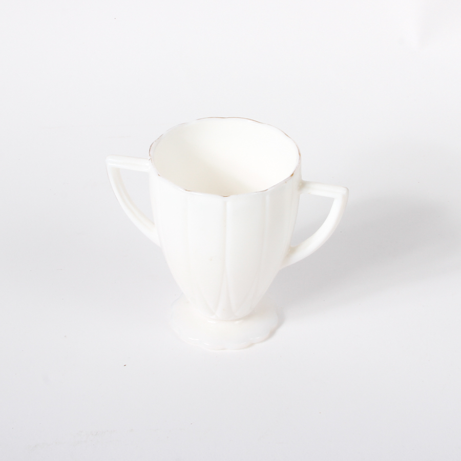 White Glass Tea and Serving Assortment