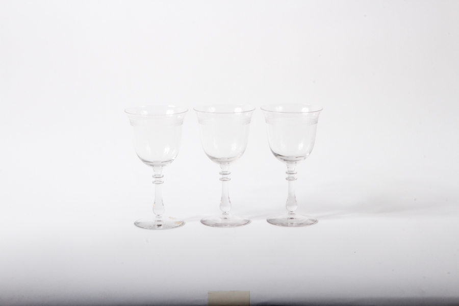 Assortment of Clear Cordial Glasses