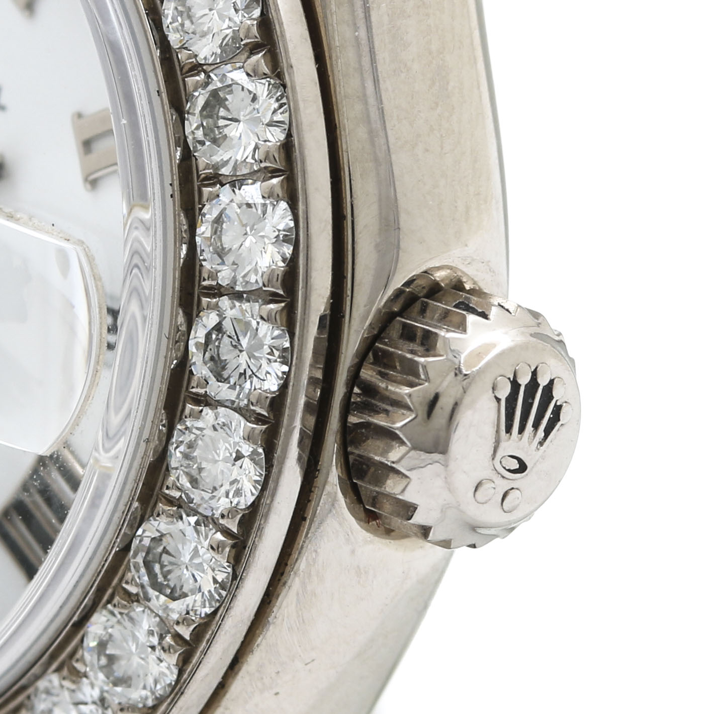 Rolex Oyster "Crown Collection" 18K White Gold 1.44 CTW Diamond Watch