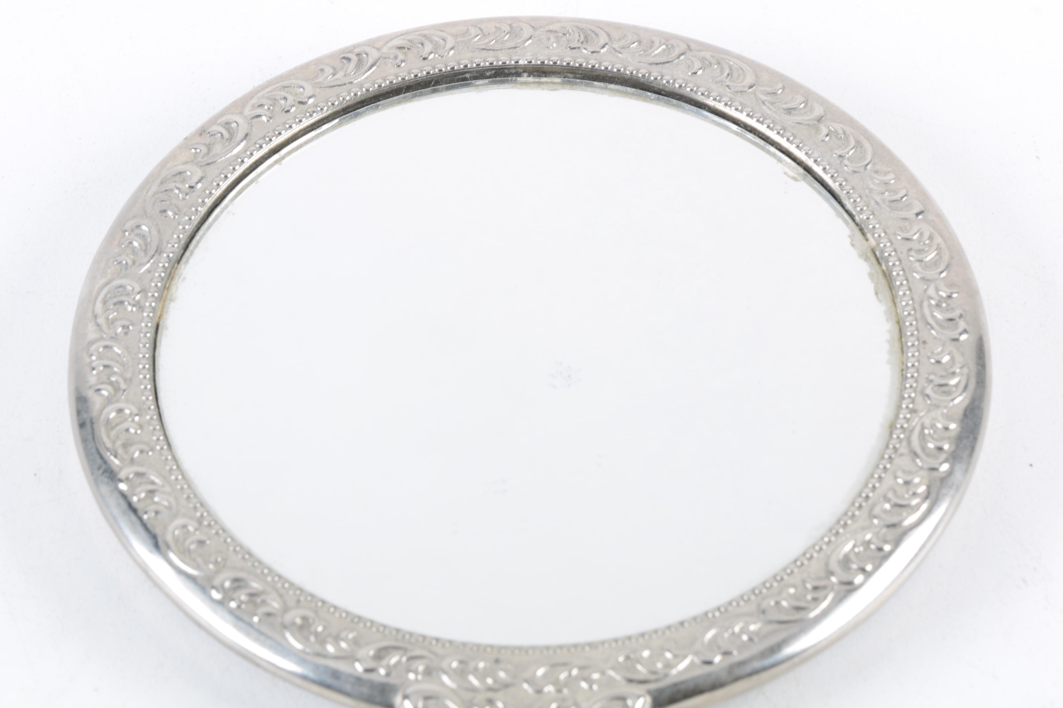 Weighted Sterling Brush and Hand Mirror