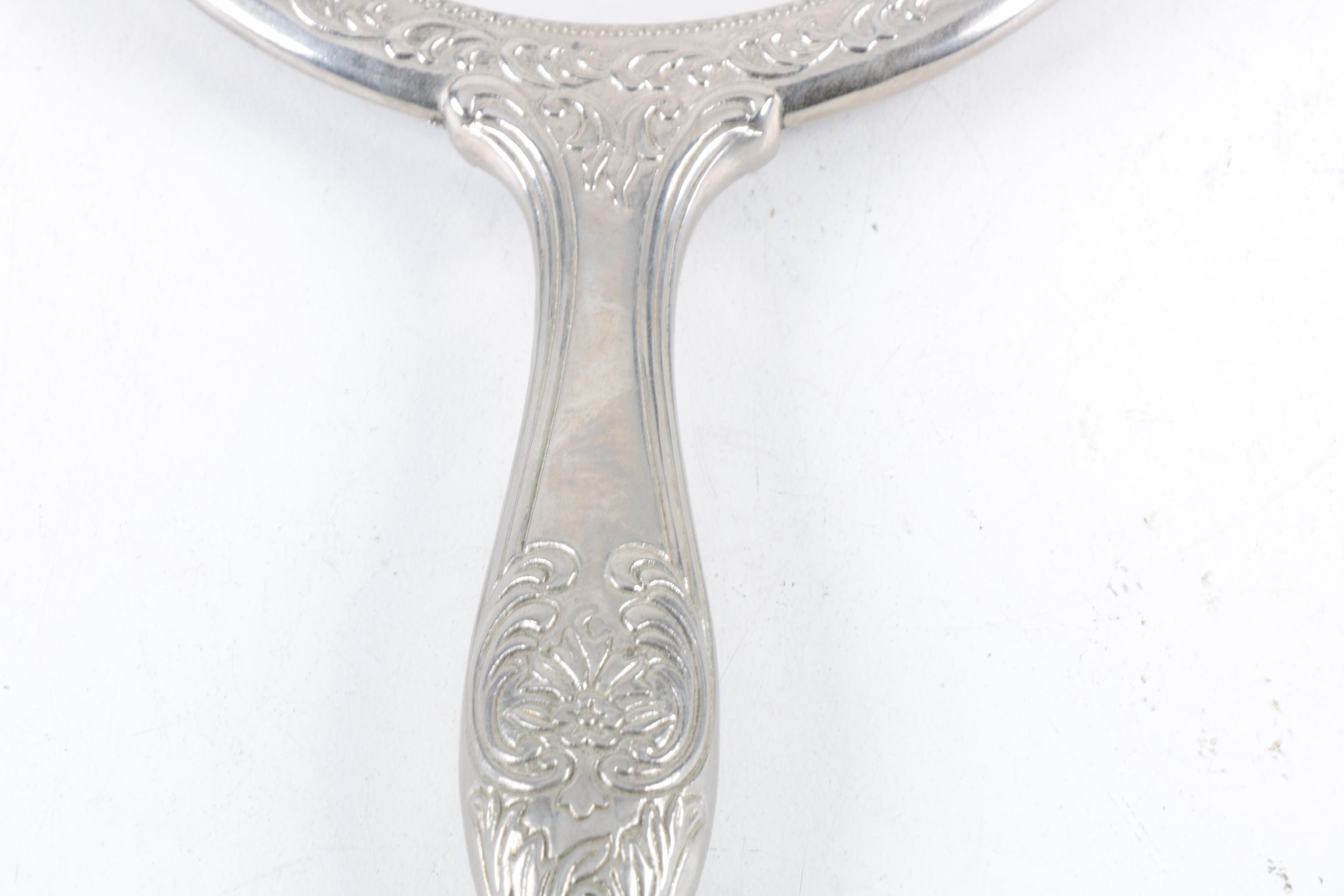 Weighted Sterling Brush and Hand Mirror