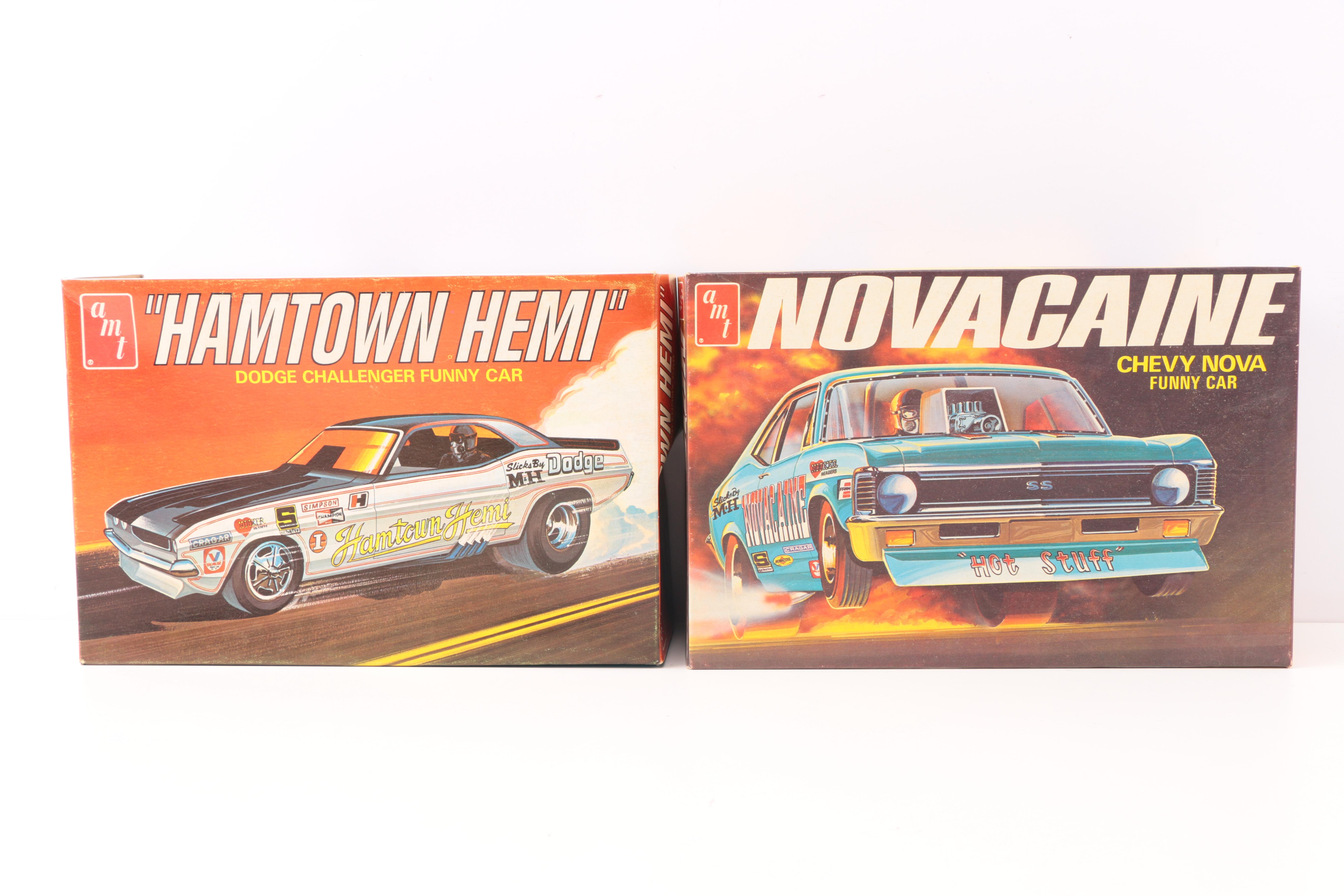 Vintage Model Funny Car Kits featuring AMT
