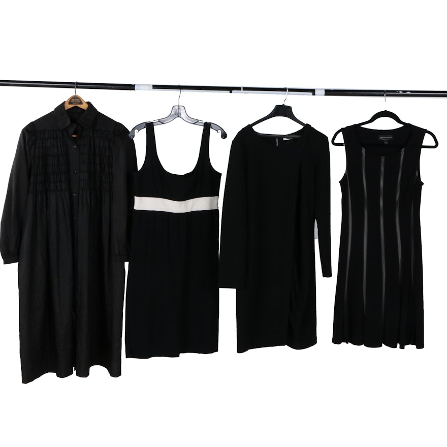 Black Dresses featuring Diane von Furstenberg and DKNYC