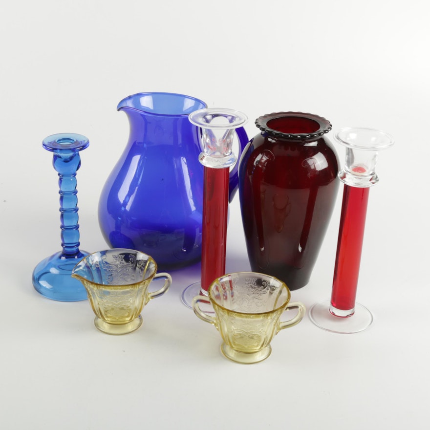 Collection of Colorful Glass Decor