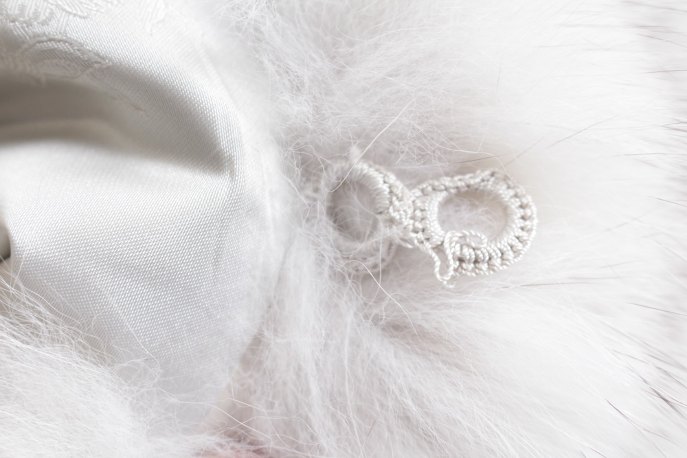 Blue Fox Fur Stroller Jacket