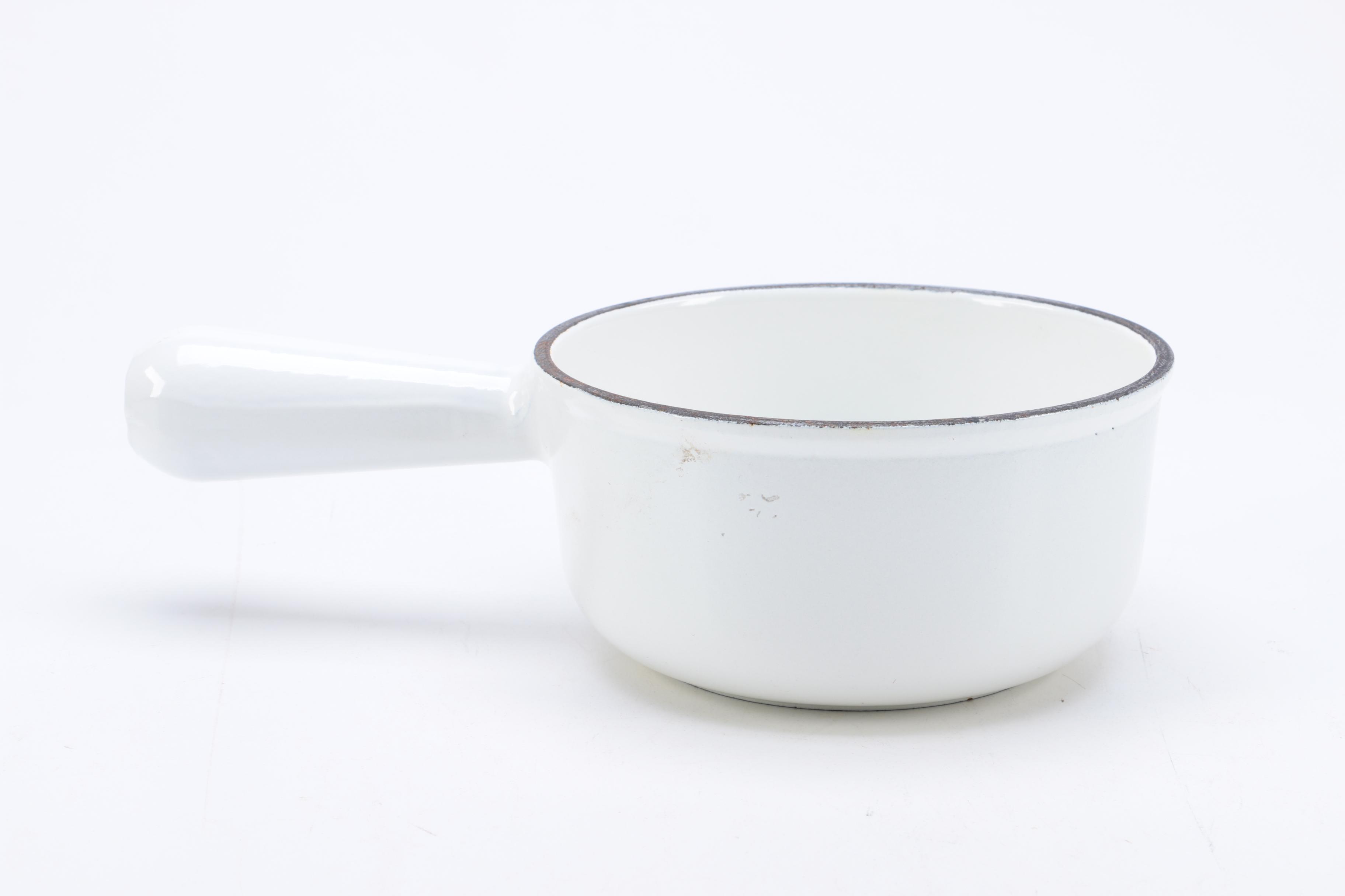 Vintage French Cousances Enameled Cast Iron Pots