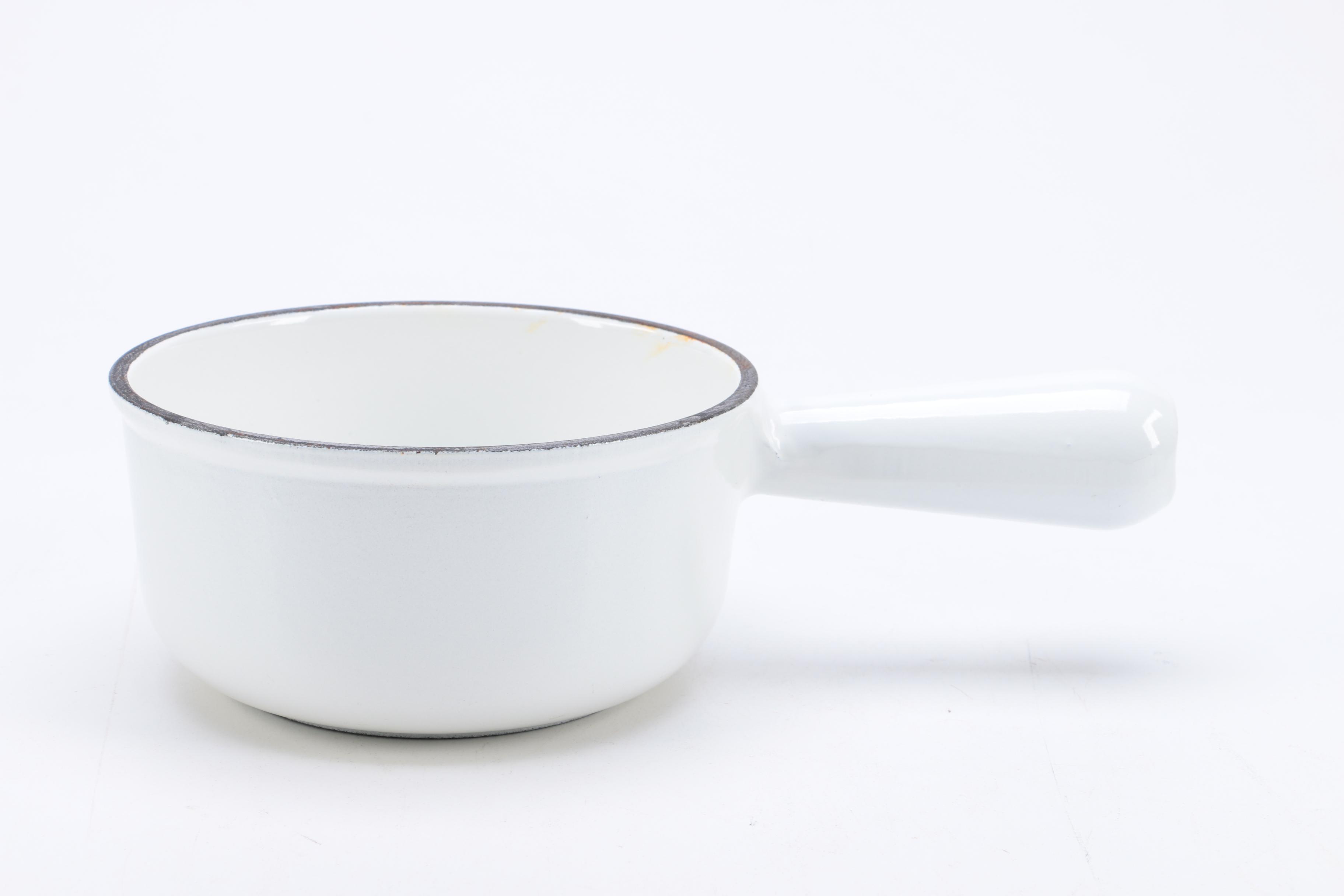 Vintage French Cousances Enameled Cast Iron Pots