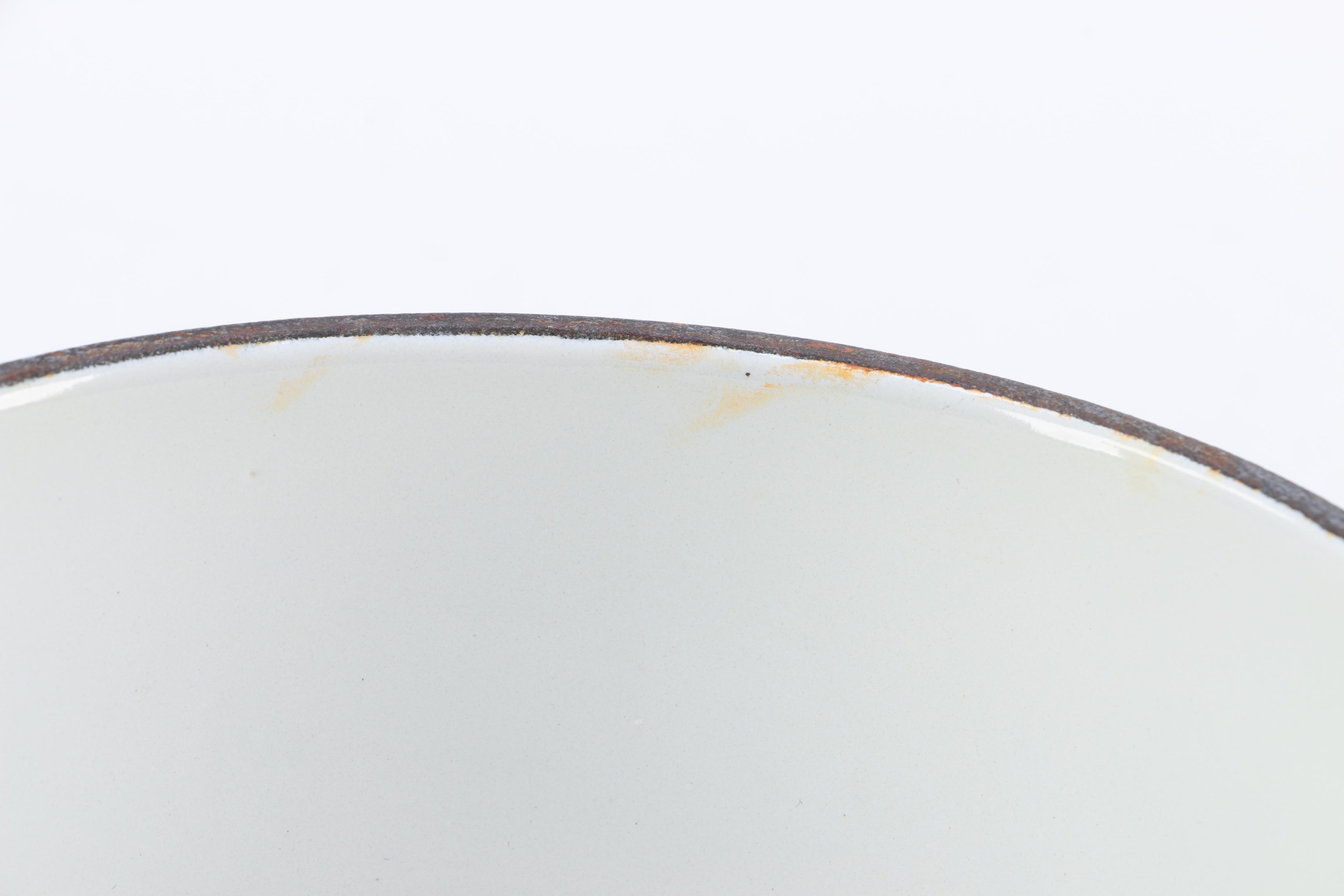 Vintage French Cousances Enameled Cast Iron Pots