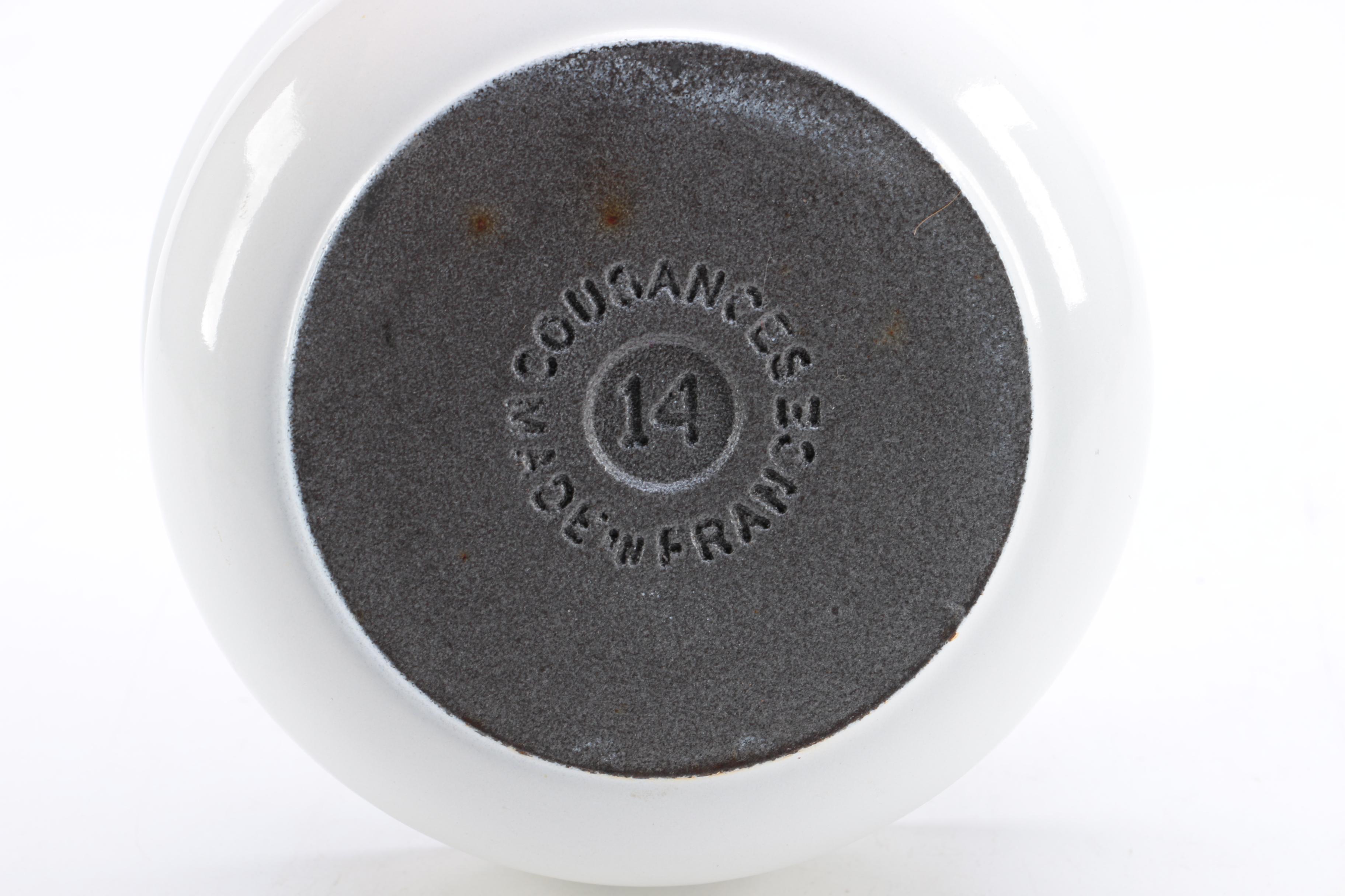 Vintage French Cousances Enameled Cast Iron Pots