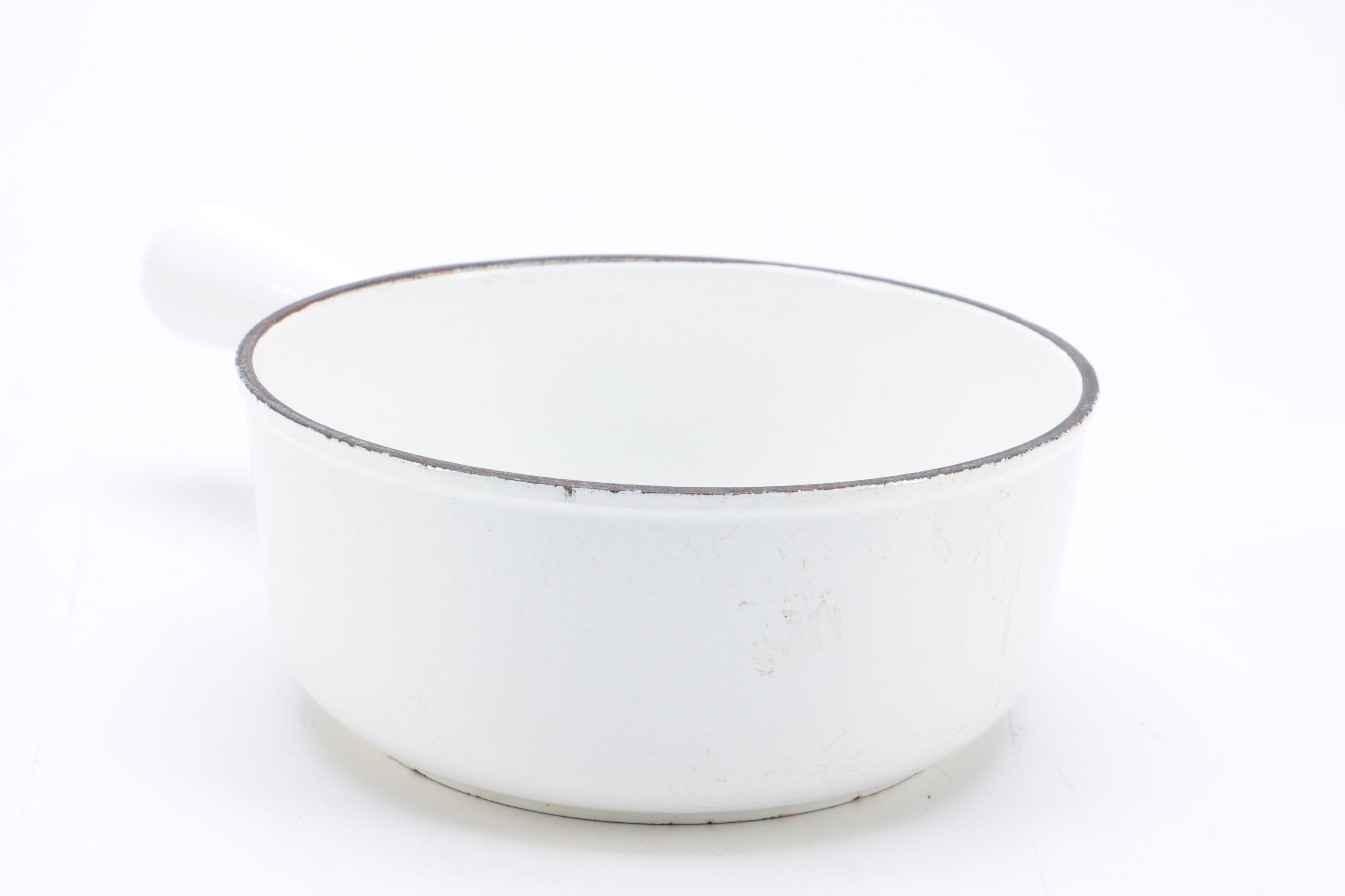 Vintage French Cousances Enameled Cast Iron Pots