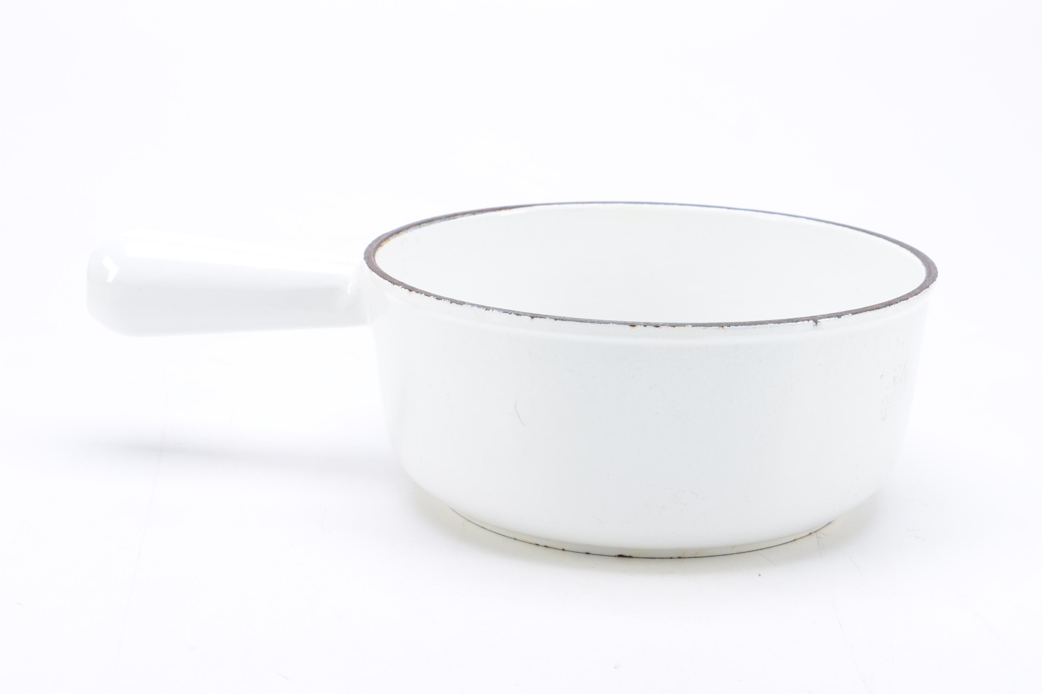 Vintage French Cousances Enameled Cast Iron Pots