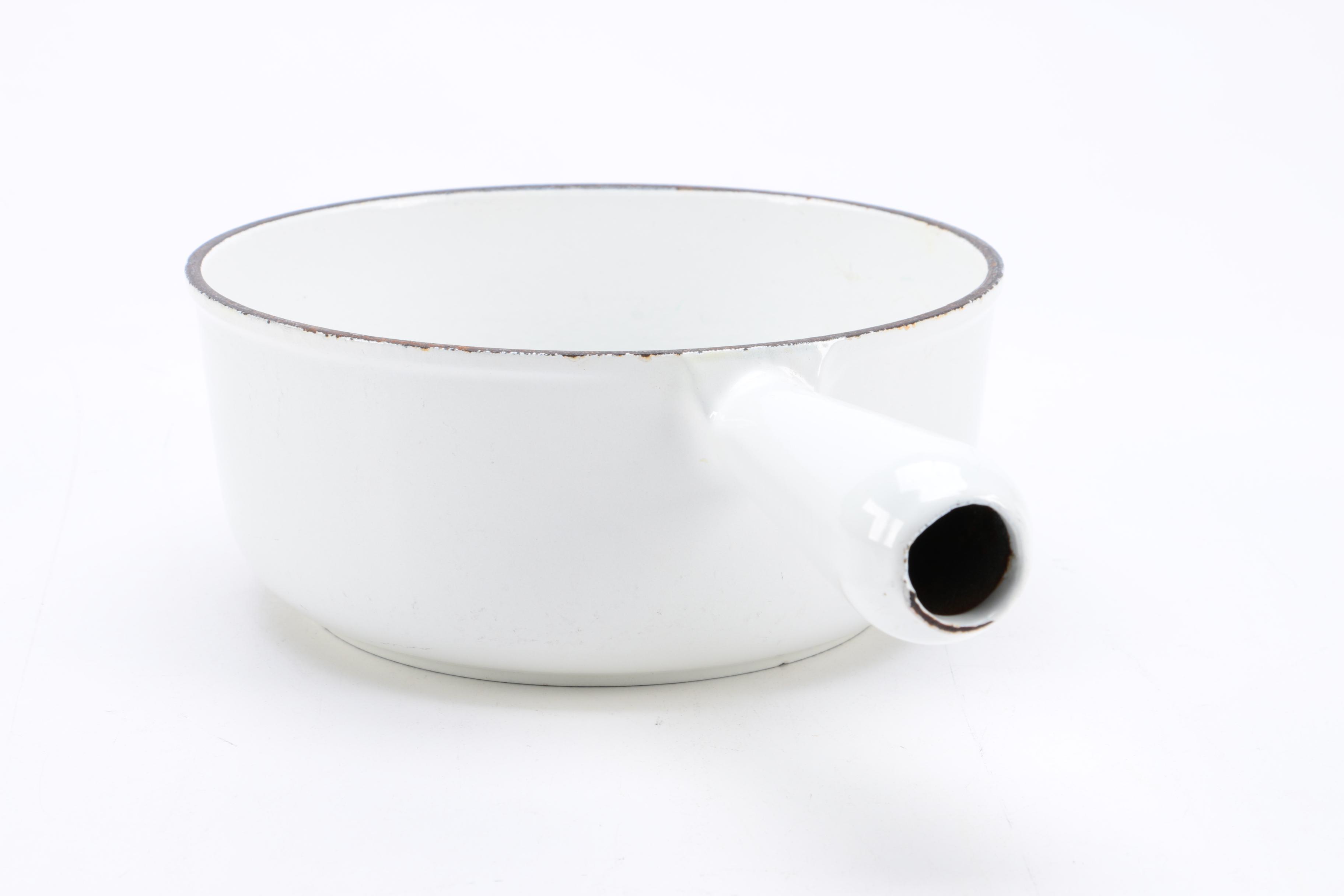 Vintage French Cousances Enameled Cast Iron Pots