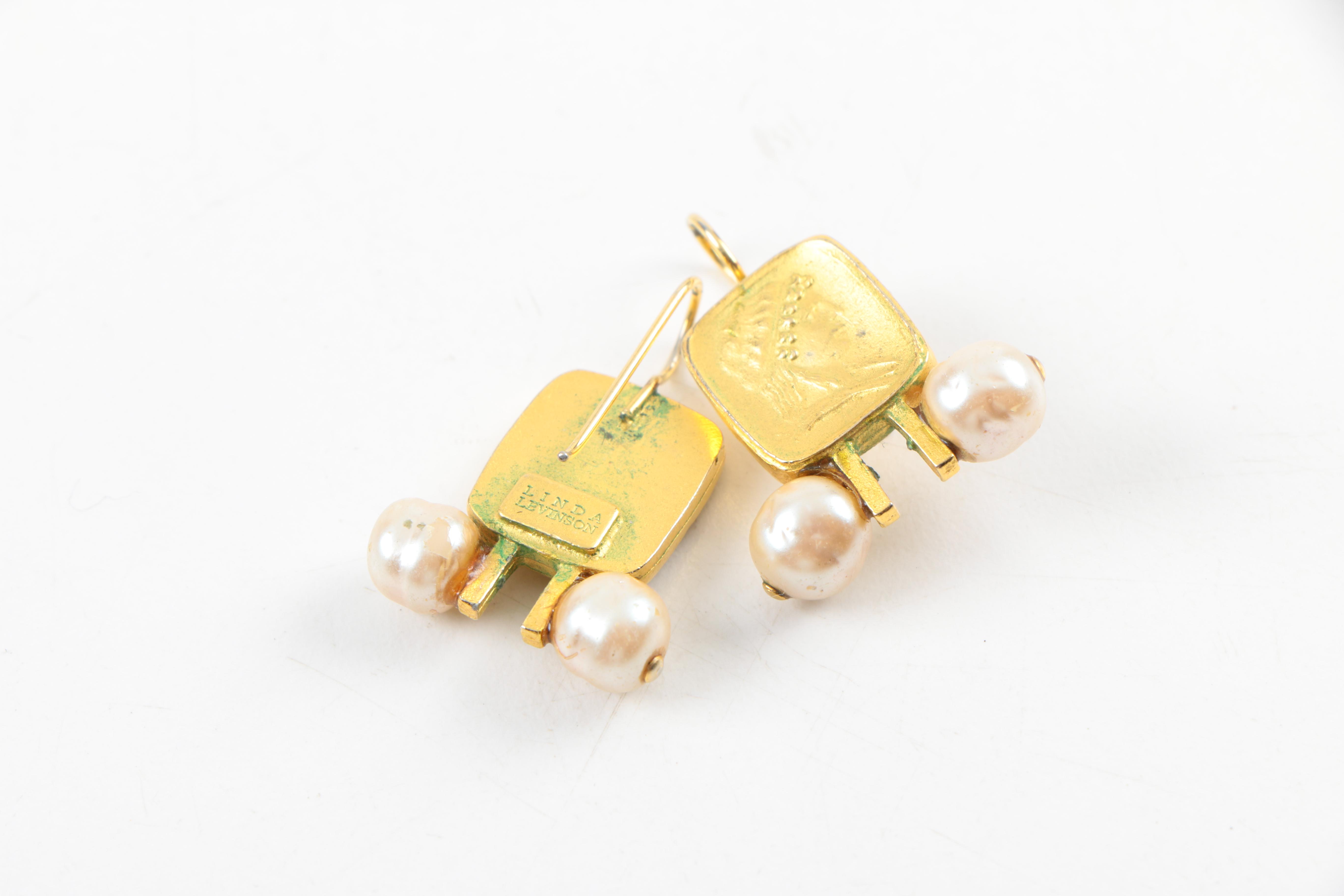 Assorted Gold Tone Jewelry Including Linda Levinson