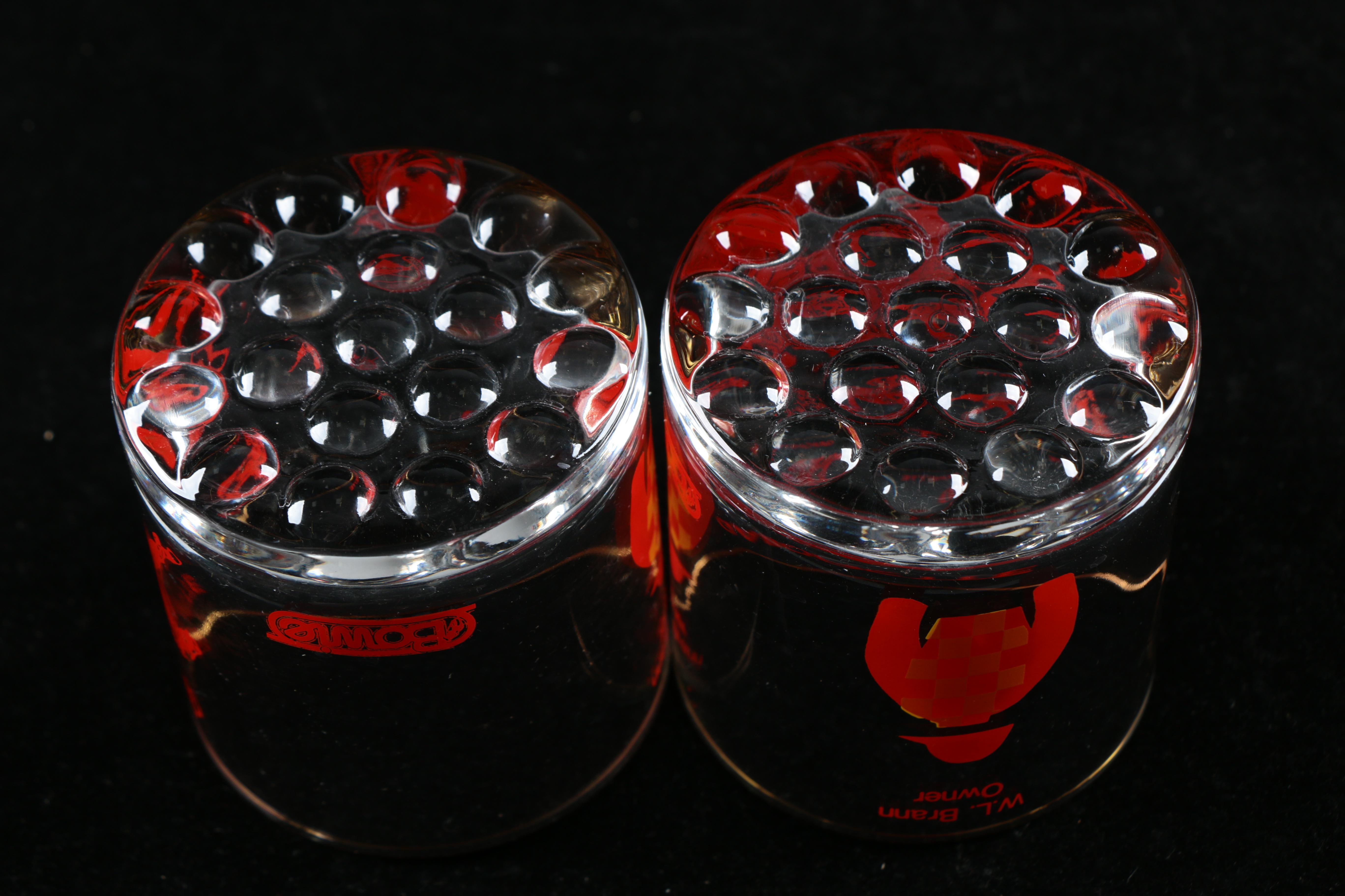 Set of Six Bowie Horse Racing Glasses