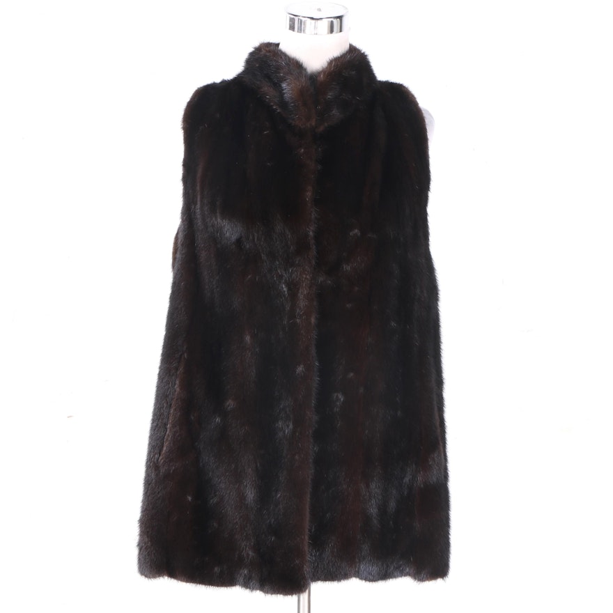 Vintage Mink Fur Vest by Mano Swartz