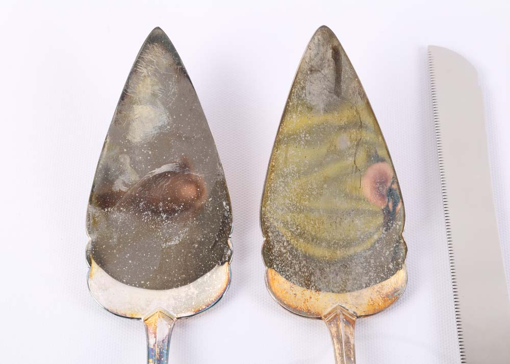 Lenox Plated Silver "Wedding Promises" Two-Piece Dessert Sets