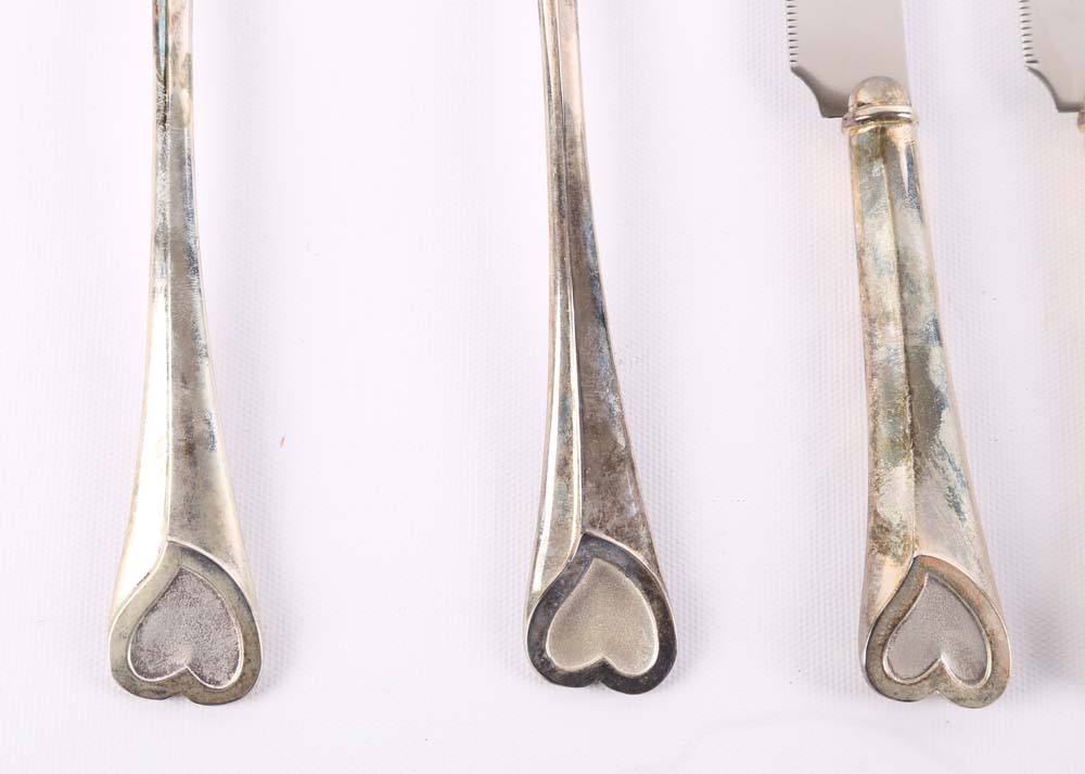 Lenox Plated Silver "Wedding Promises" Two-Piece Dessert Sets