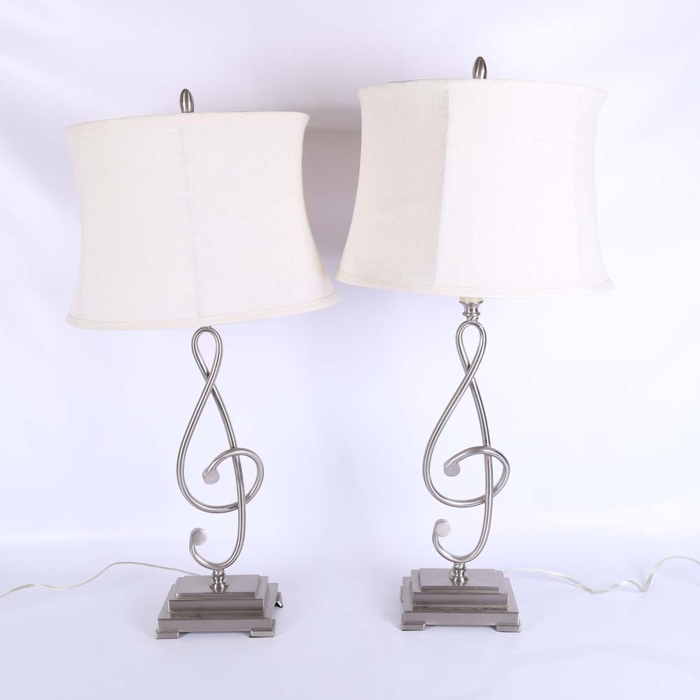 Contemporary Treble Clef Table Lamps