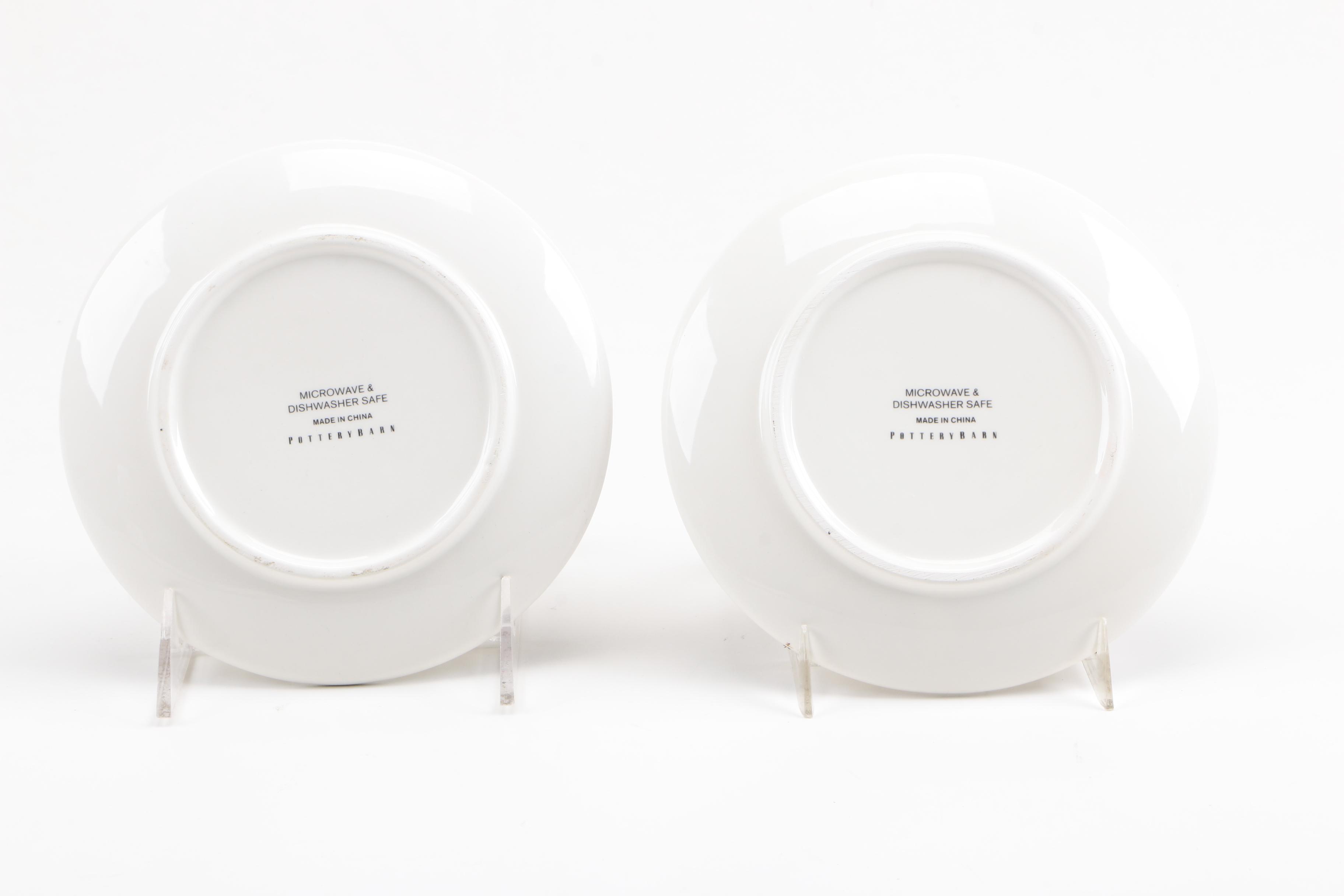 Pottery Barn Horse Theme Plates