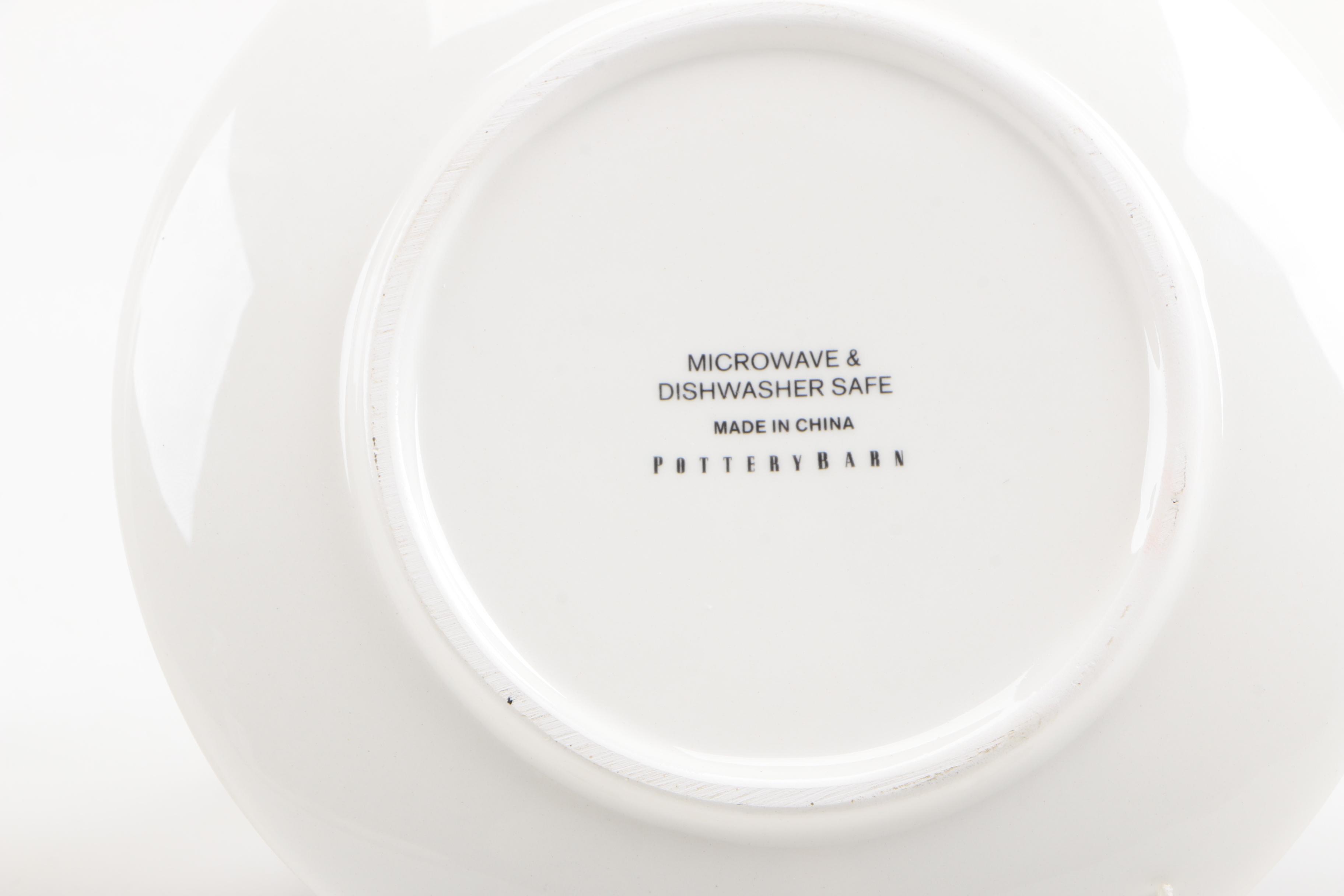 Pottery Barn Horse Theme Plates