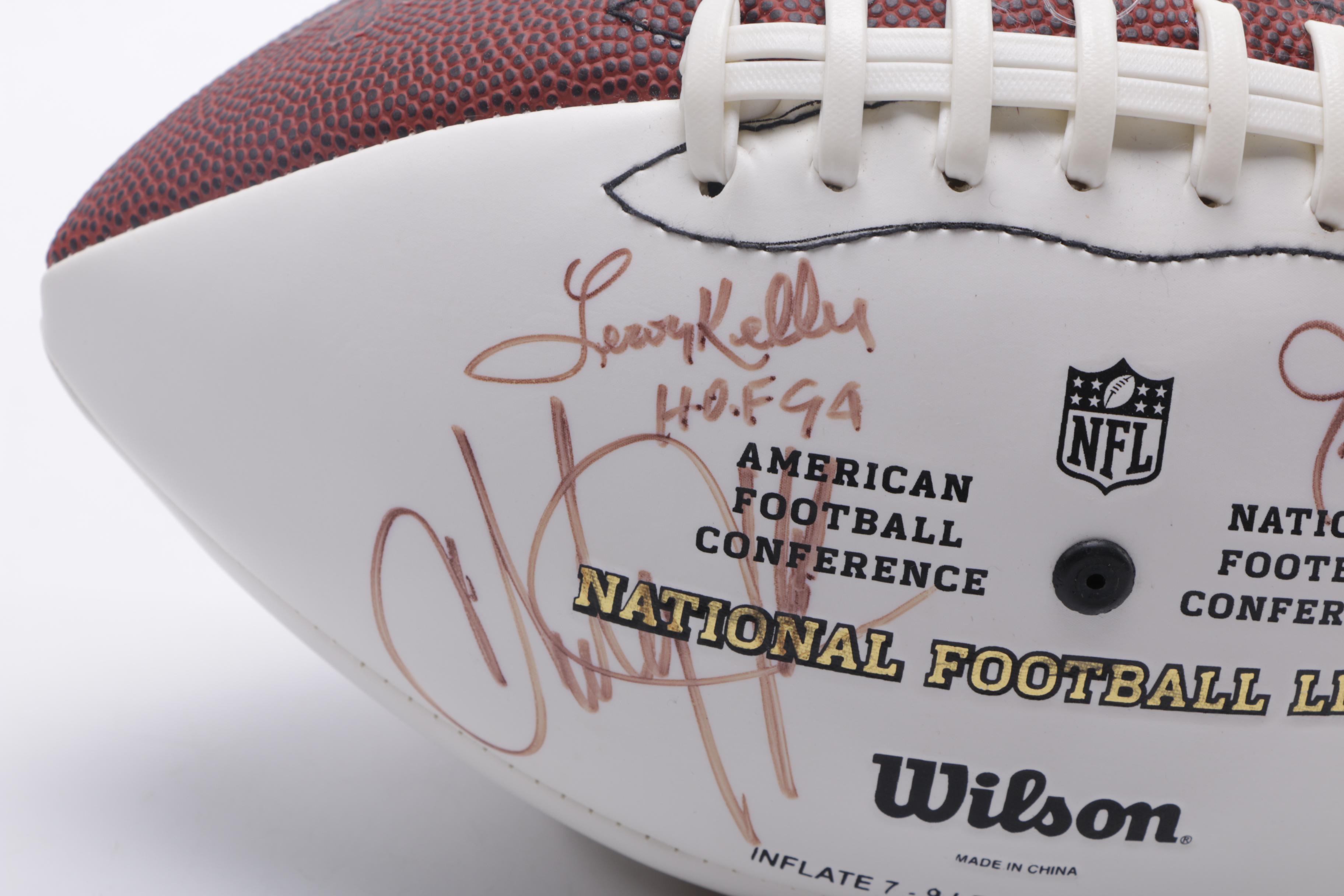Autographed Hall of Fame Football